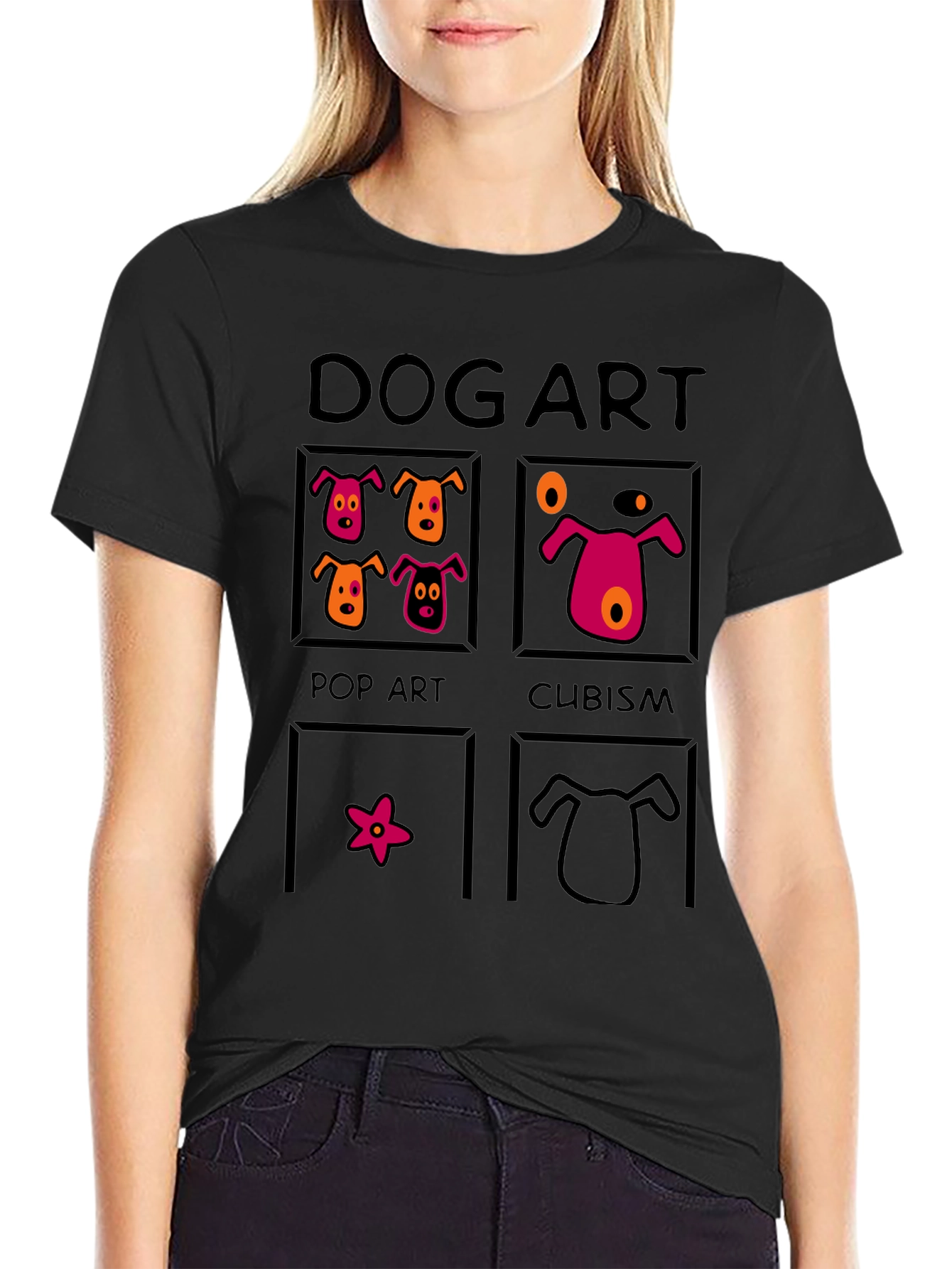 Dog Art T-Shirt: Pop Art Cubism and More!
