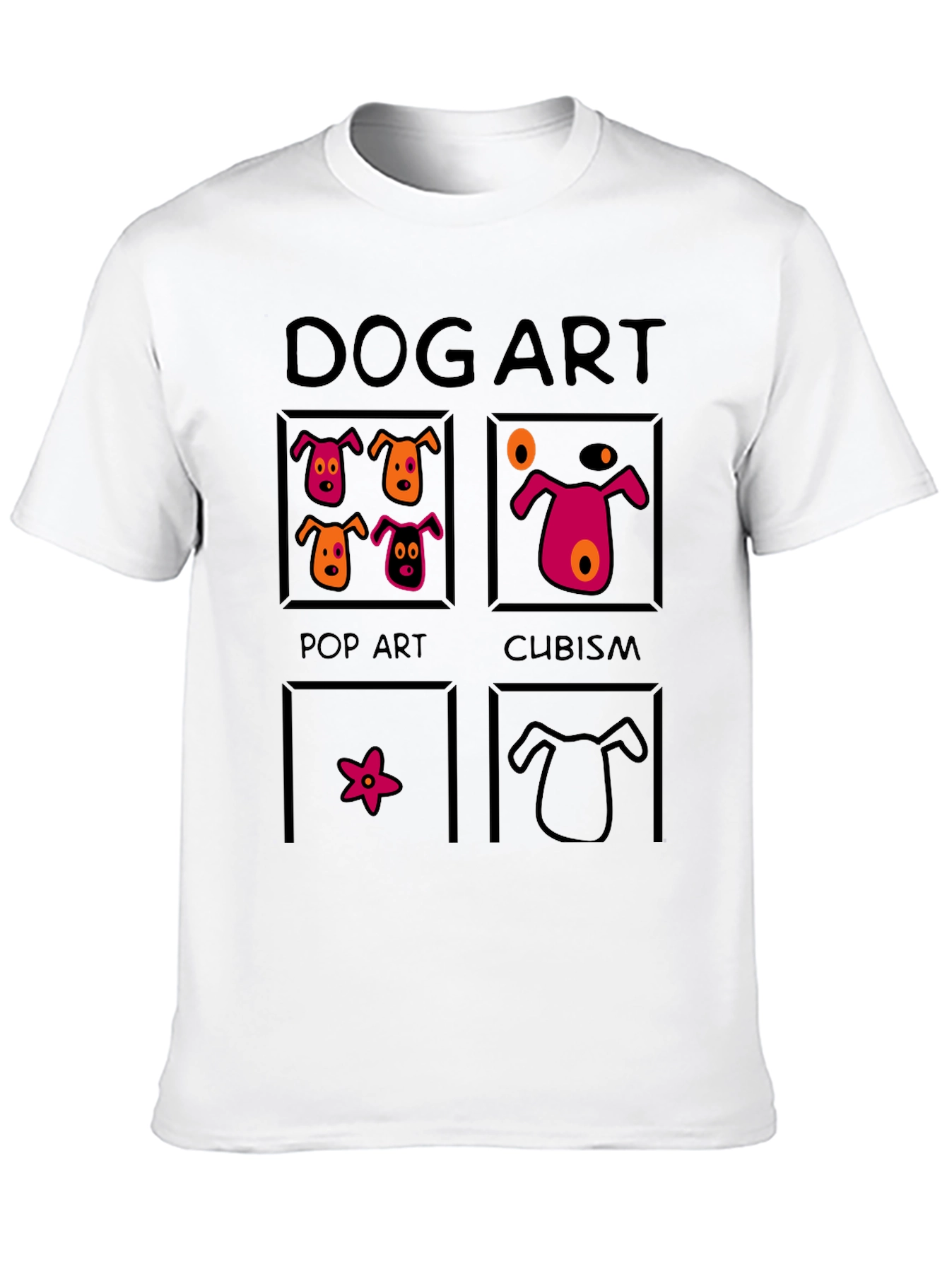 Dog Art T-Shirt: Pop Art Cubism and More!