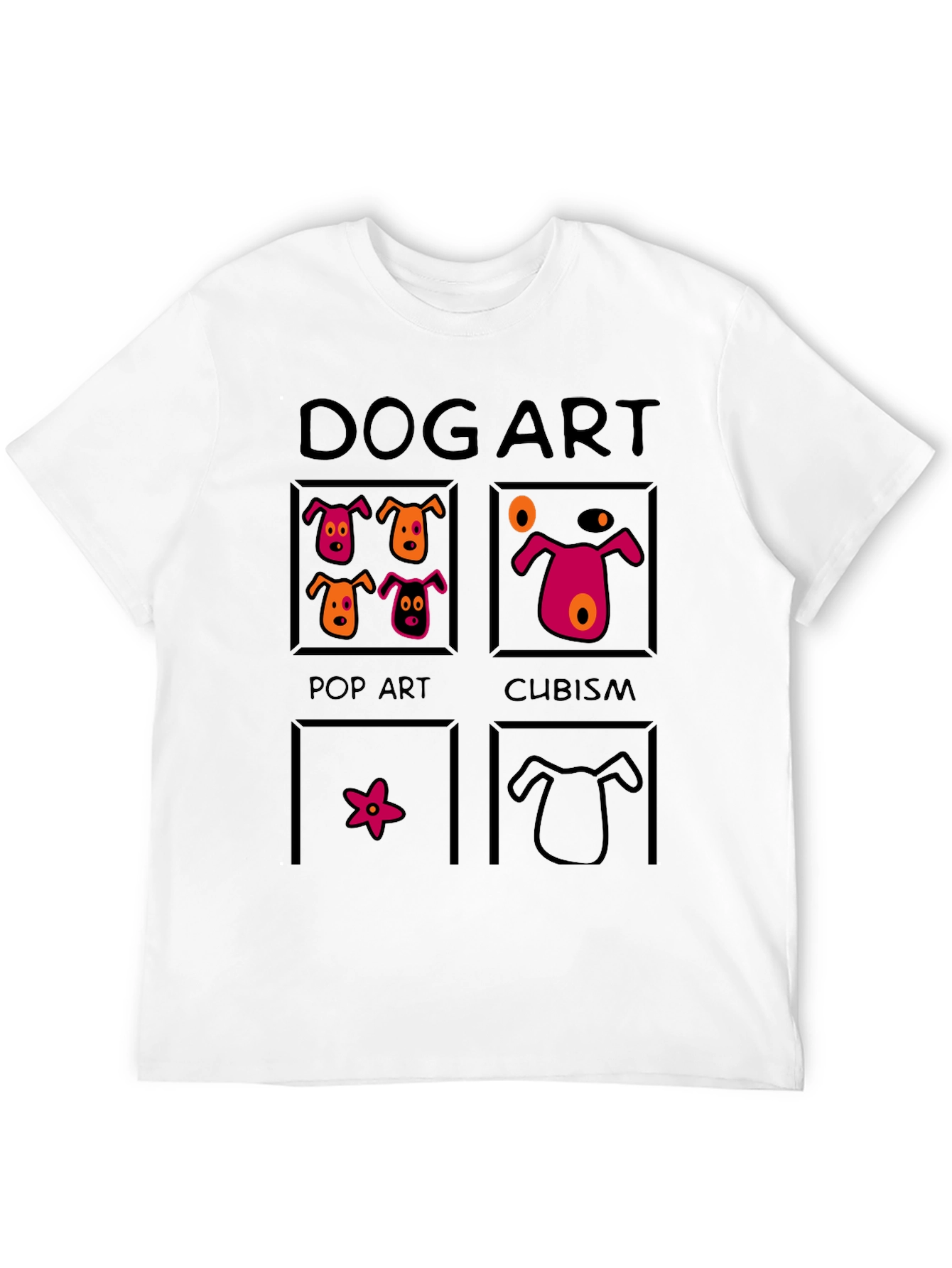 Dog Art T-Shirt: Pop Art Cubism and More!