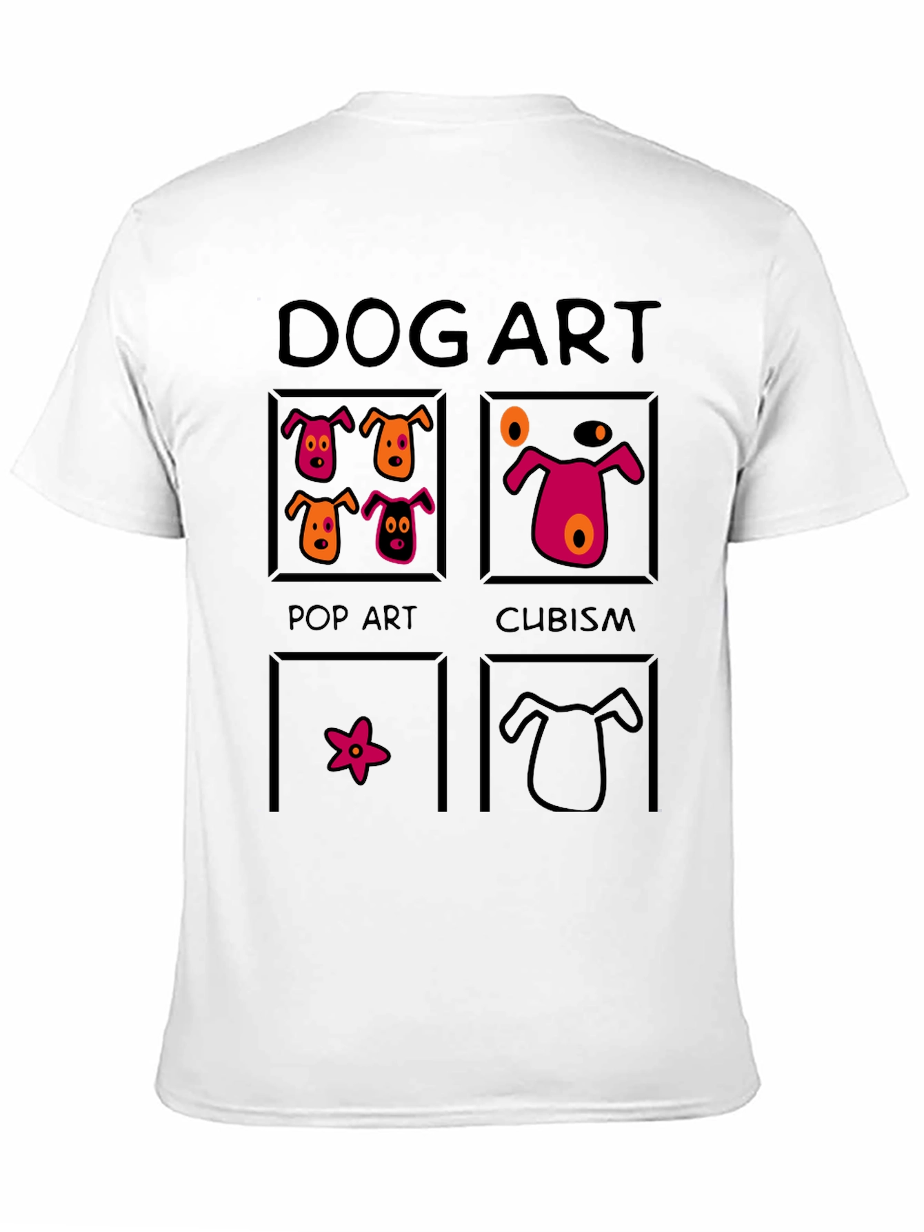 Dog Art T-Shirt: Pop Art Cubism and More!