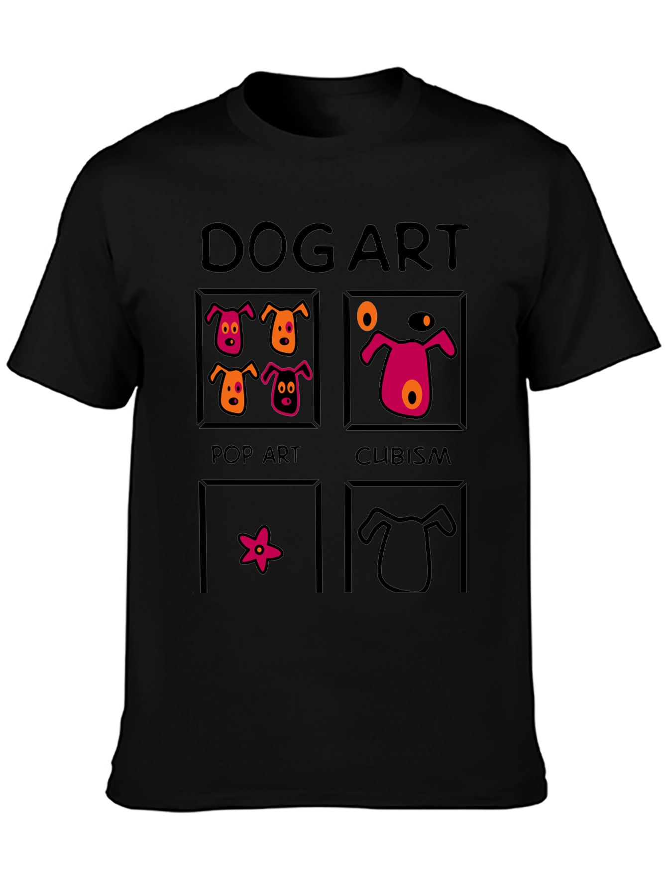 Dog Art T-Shirt: Pop Art Cubism and More!