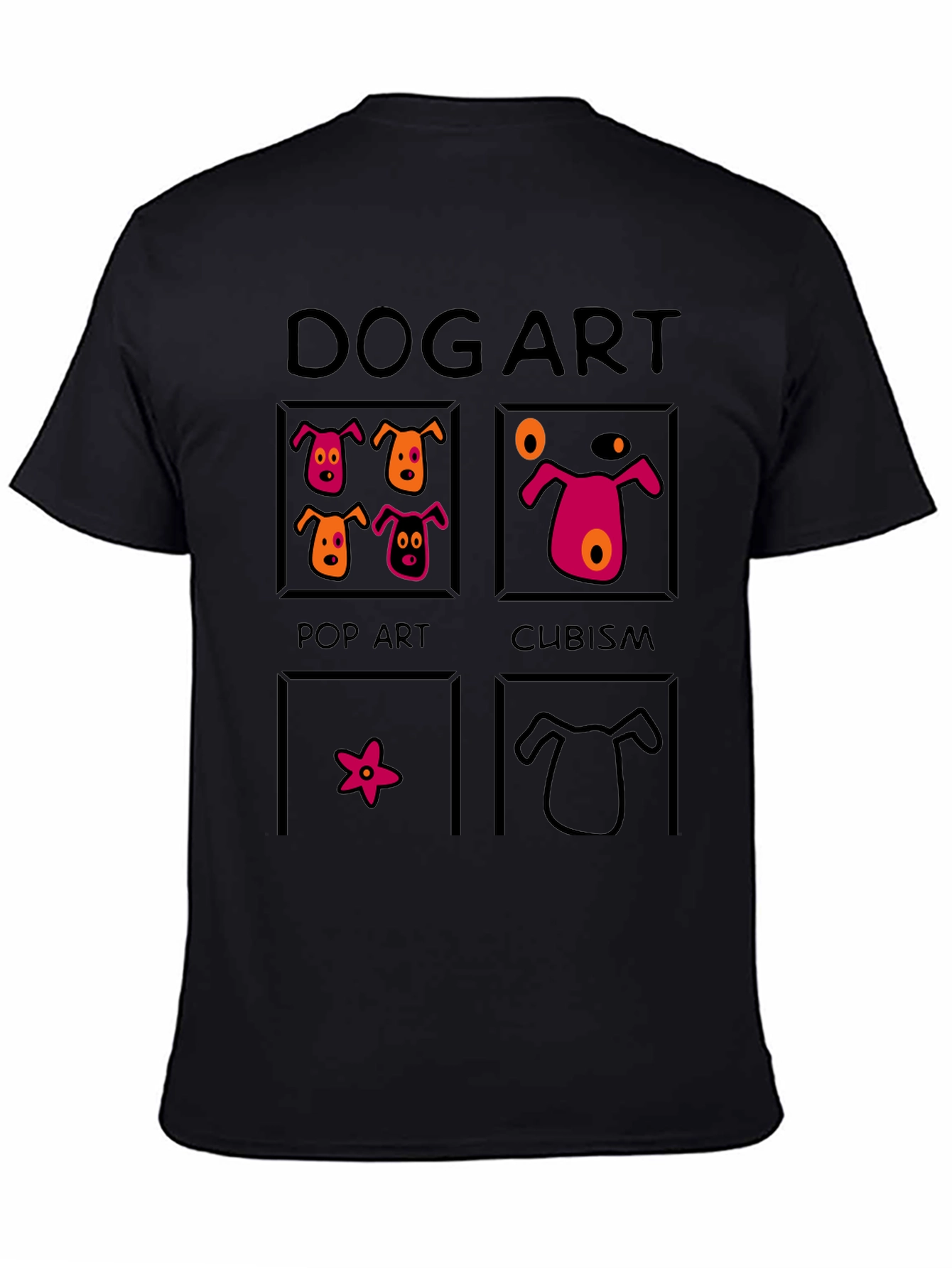 Dog Art T-Shirt: Pop Art Cubism and More!