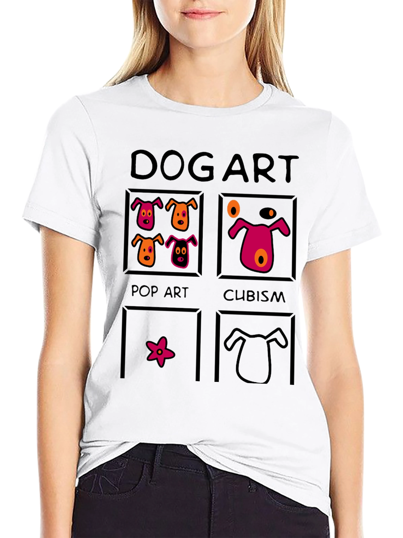 Dog Art T-Shirt: Pop Art Cubism and More!
