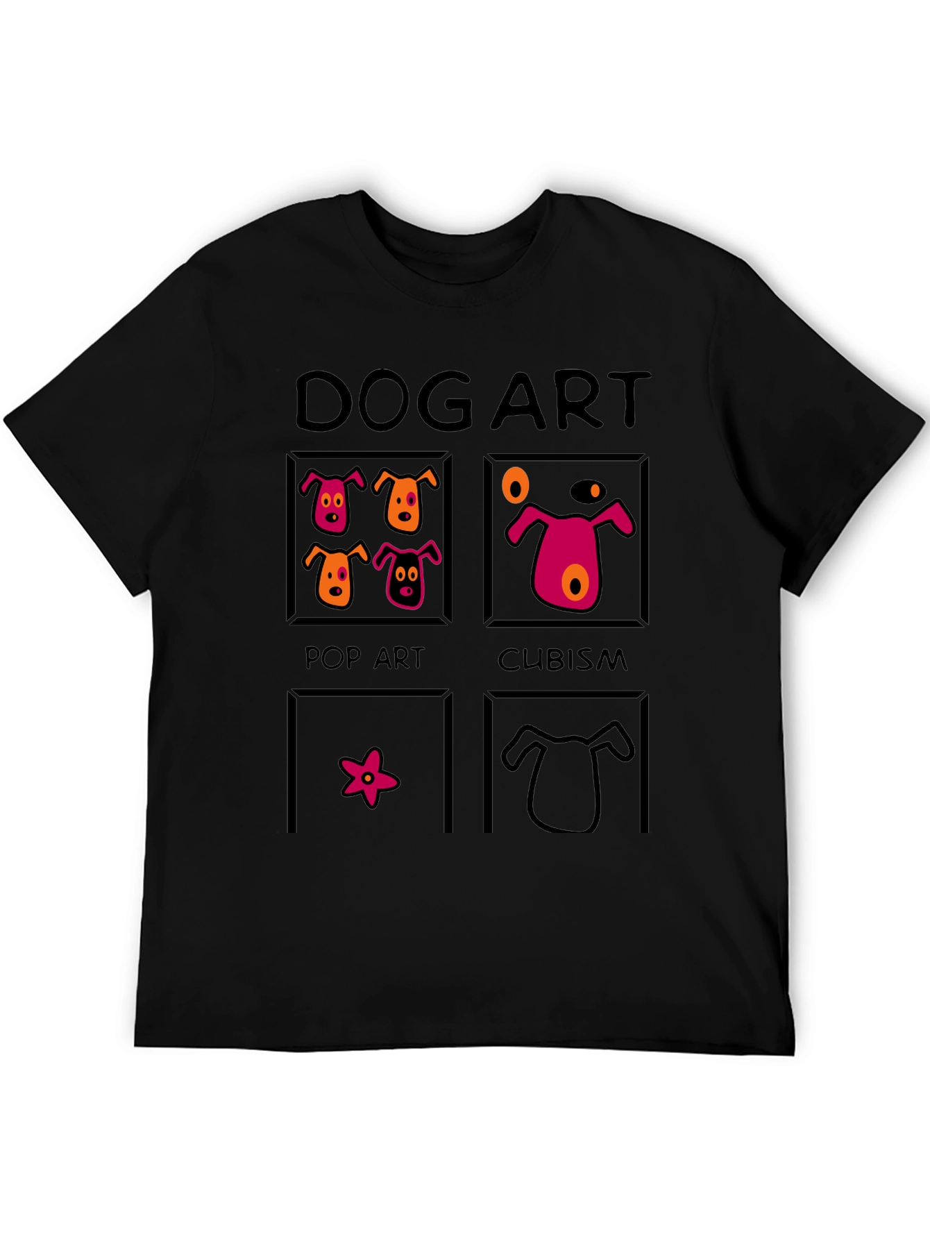 Dog Art T-Shirt: Pop Art Cubism and More!