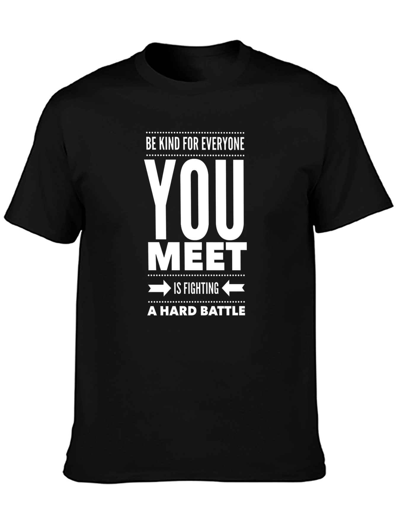 Kindness Message Black T-Shirt