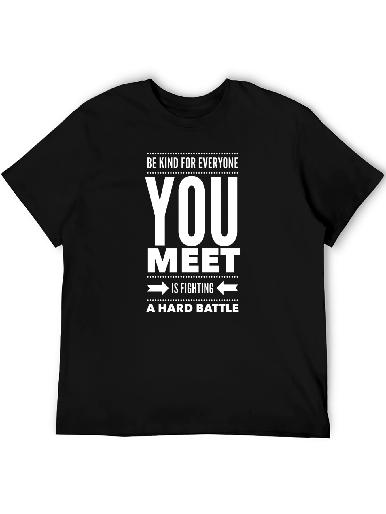 Kindness Message Black T-Shirt