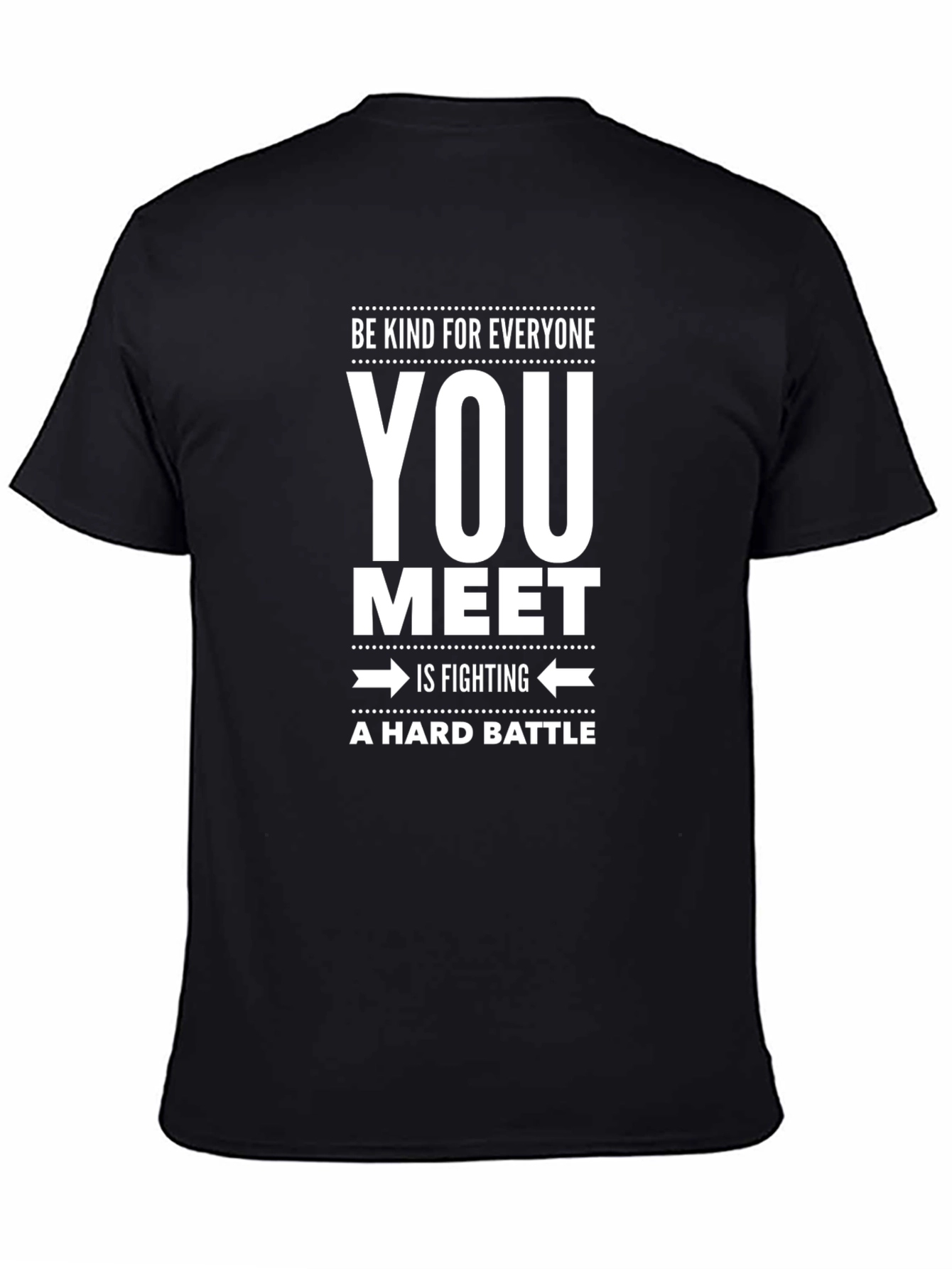 Kindness Message Black T-Shirt