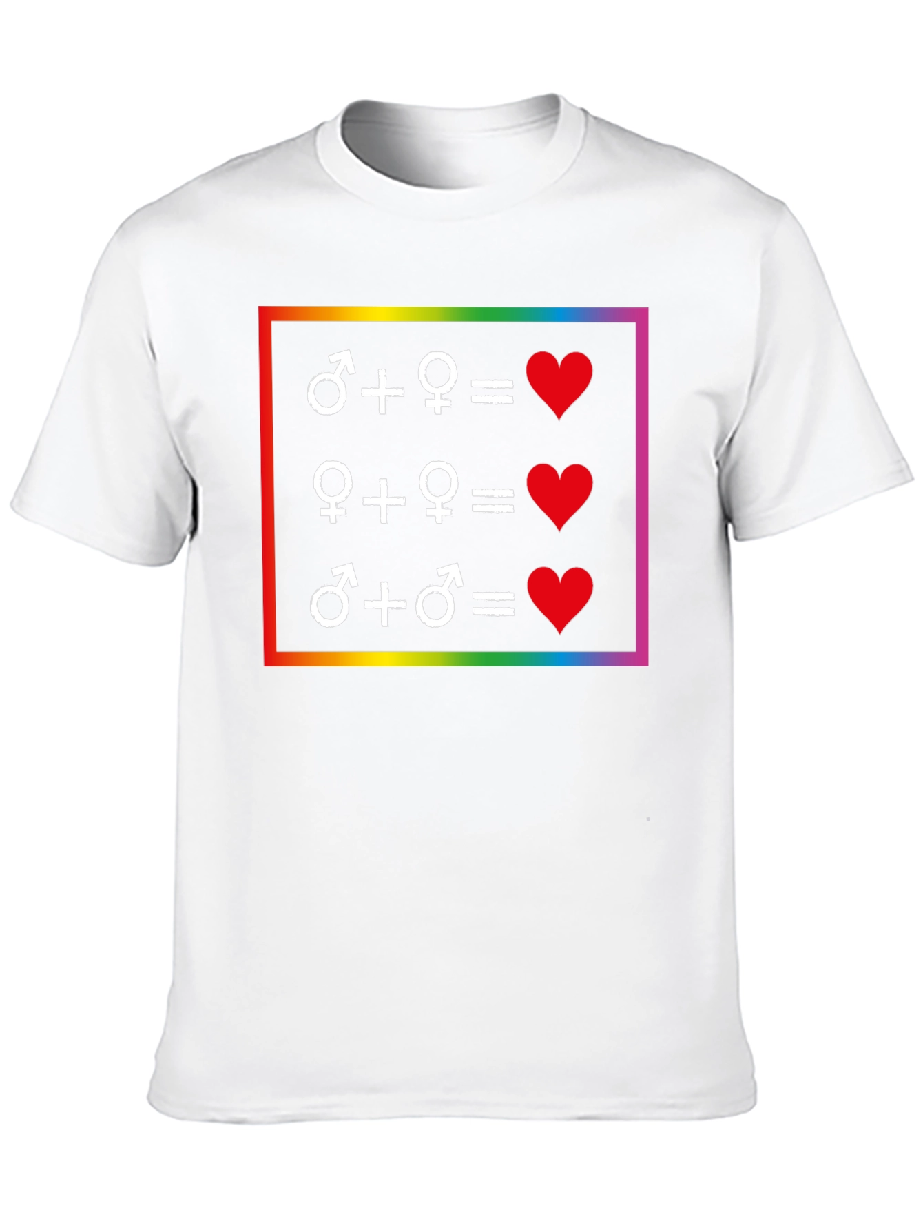 Love Equality T-Shirt: LGBTQ+ Pride Symbol Tee