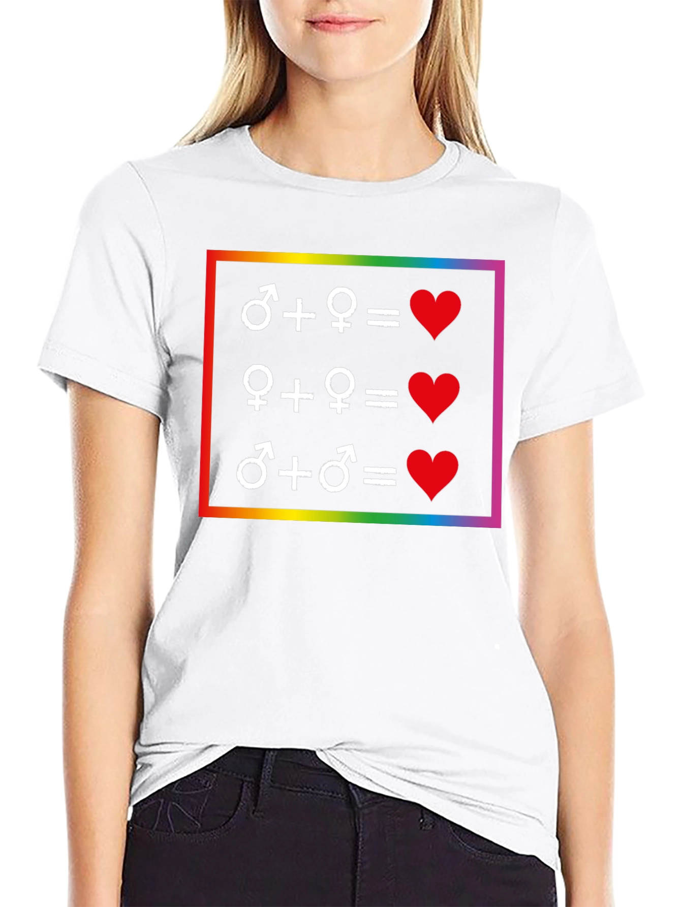 Love Equality T-Shirt: LGBTQ+ Pride Symbol Tee