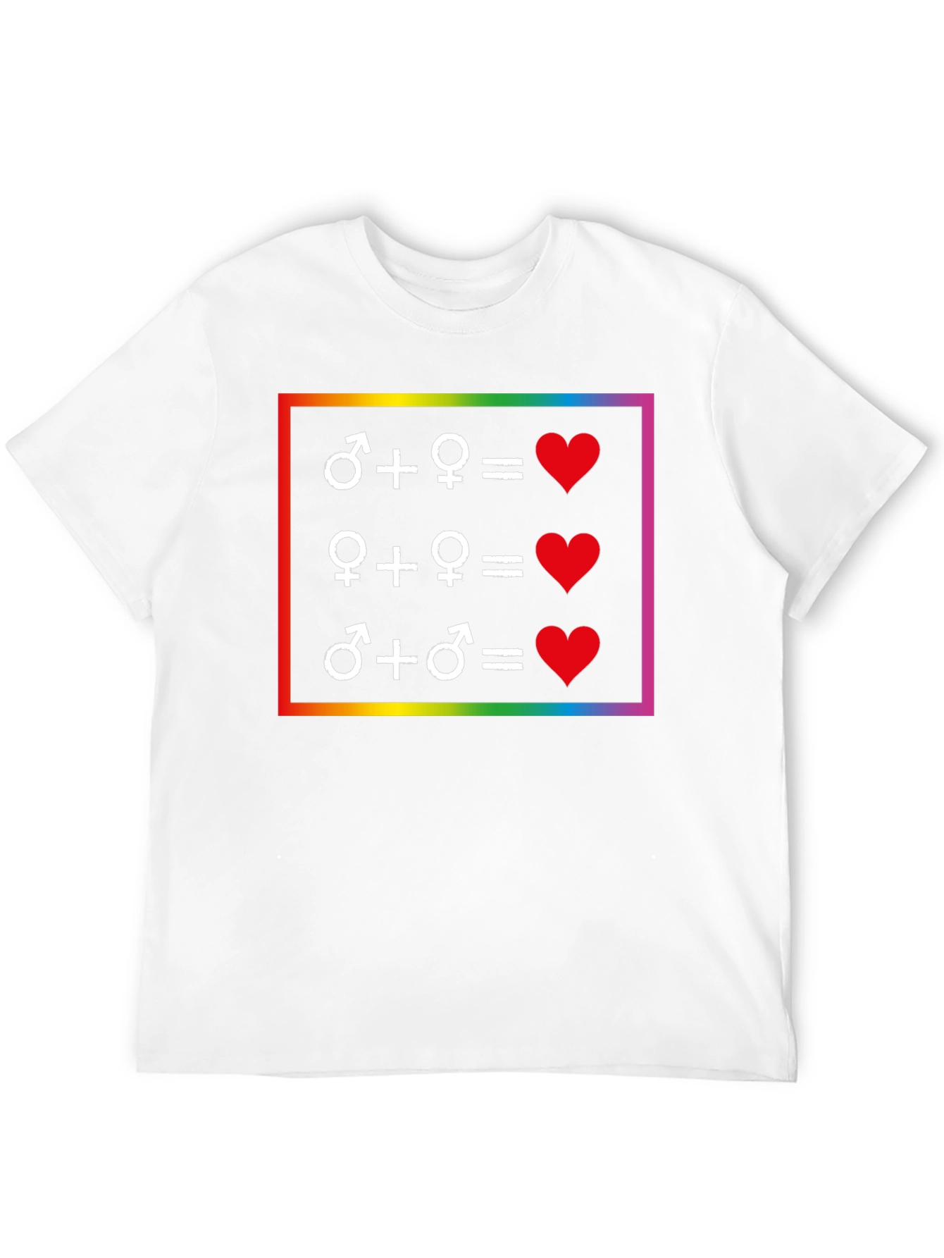 Love Equality T-Shirt: LGBTQ+ Pride Symbol Tee