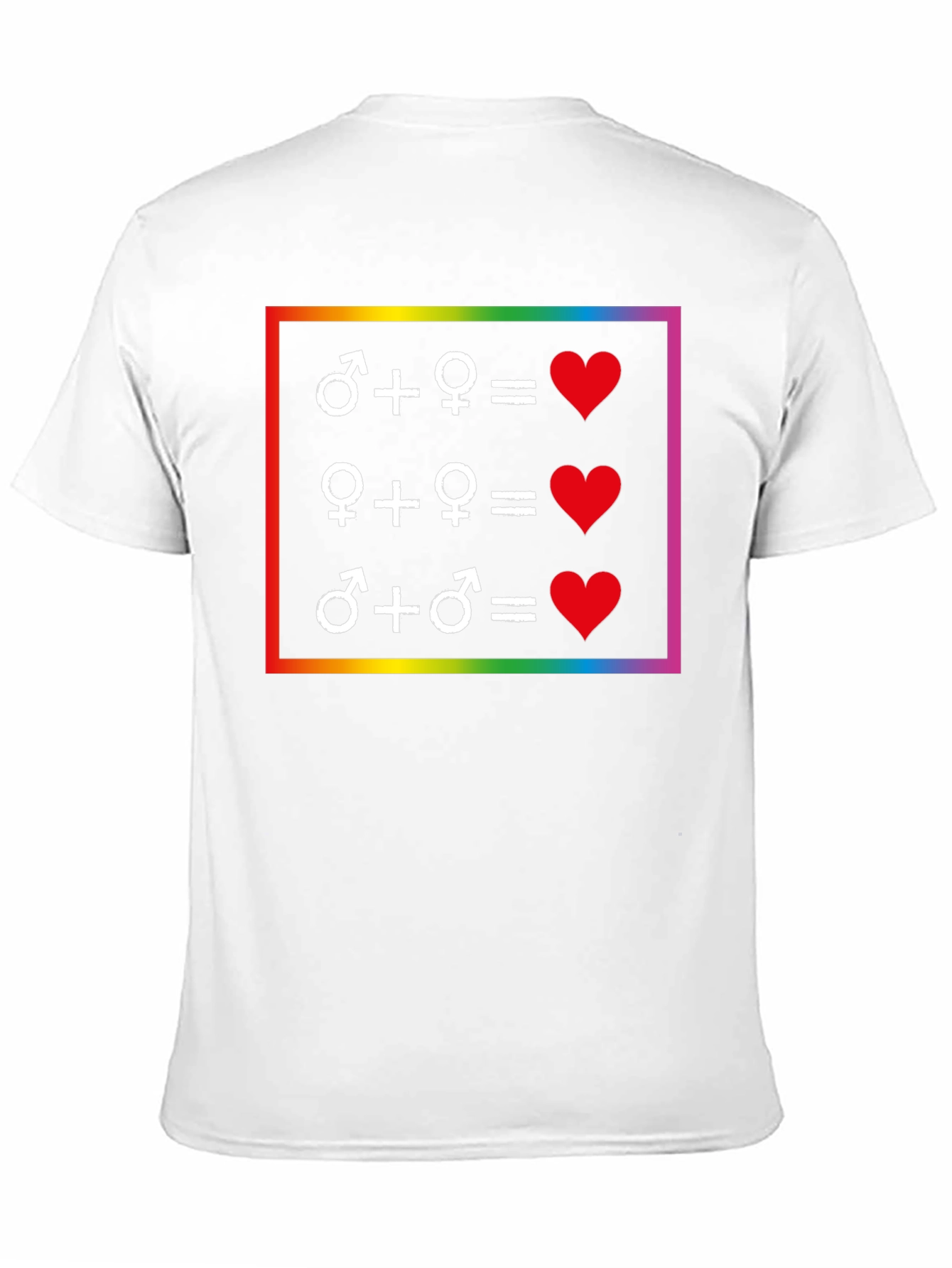 Love Equality T-Shirt: LGBTQ+ Pride Symbol Tee