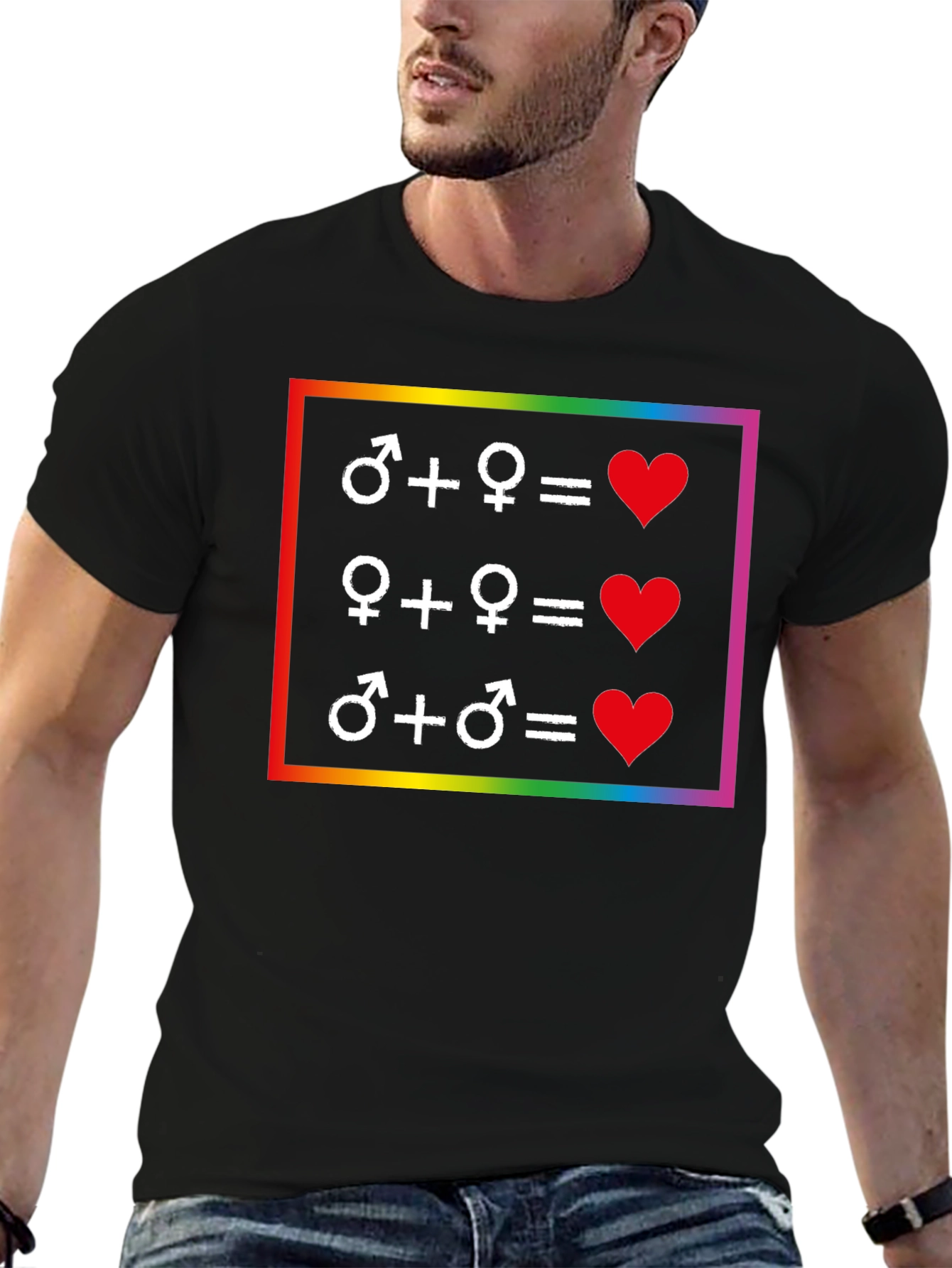 Love Equality T-Shirt: LGBTQ+ Pride Symbol Tee