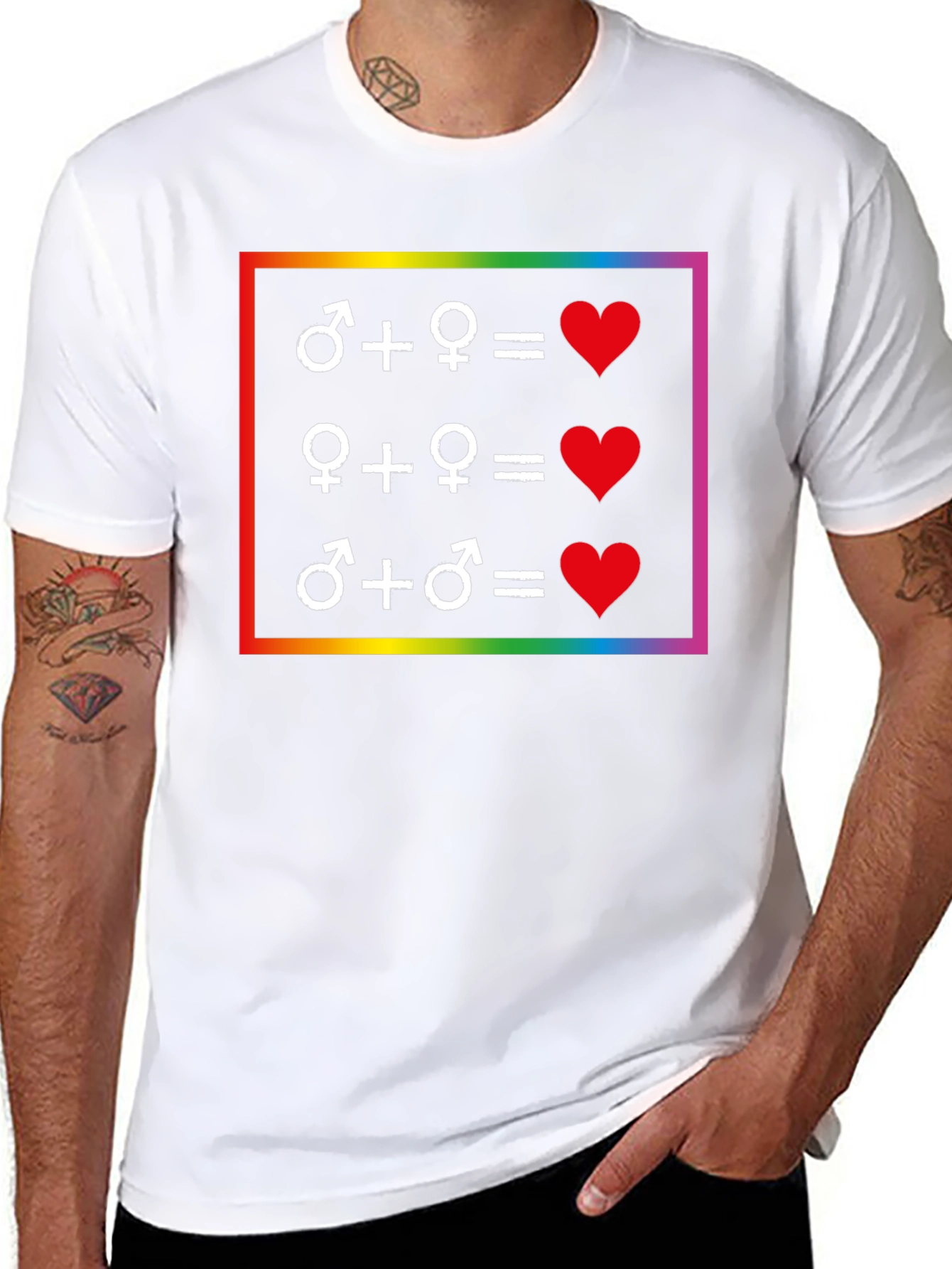 Love Equality T-Shirt: LGBTQ+ Pride Symbol Tee
