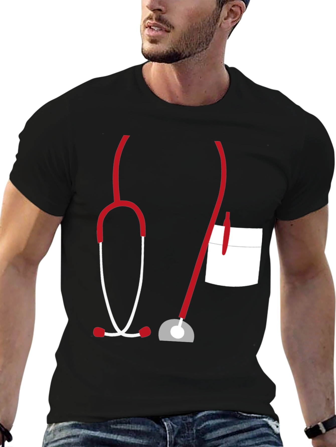Funny Doctor Stethoscope Graphic Tee
