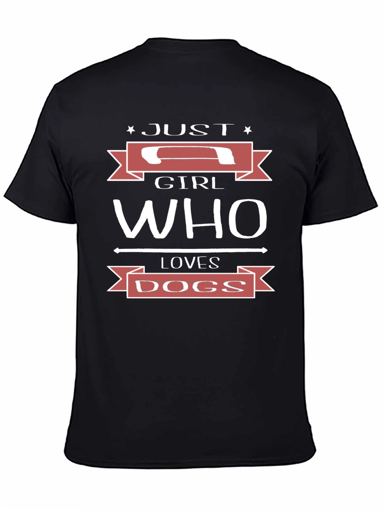 Just A Girl Who Loves Dogs Graphic T-Shirt