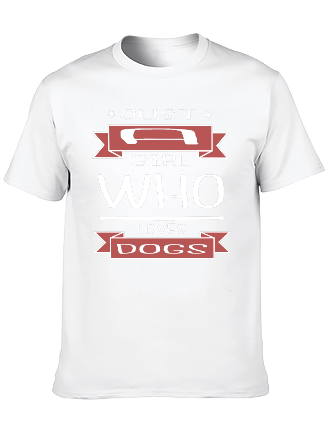 Just A Girl Who Loves Dogs Graphic T-Shirt