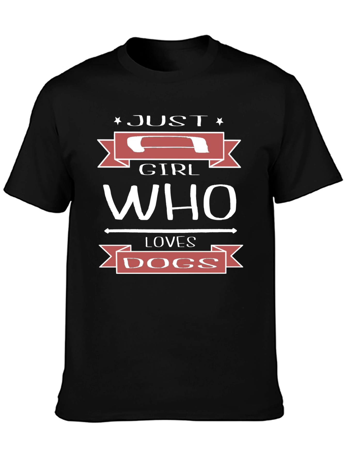 Just A Girl Who Loves Dogs Graphic T-Shirt