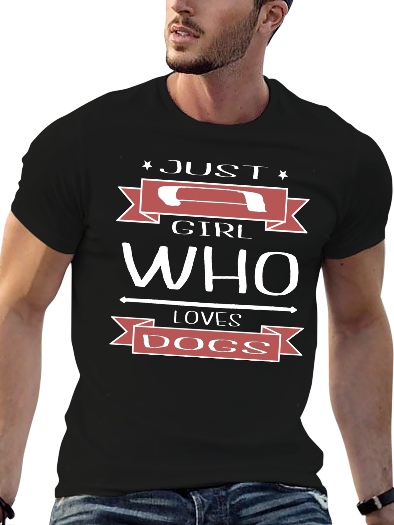 Just A Girl Who Loves Dogs Graphic T-Shirt