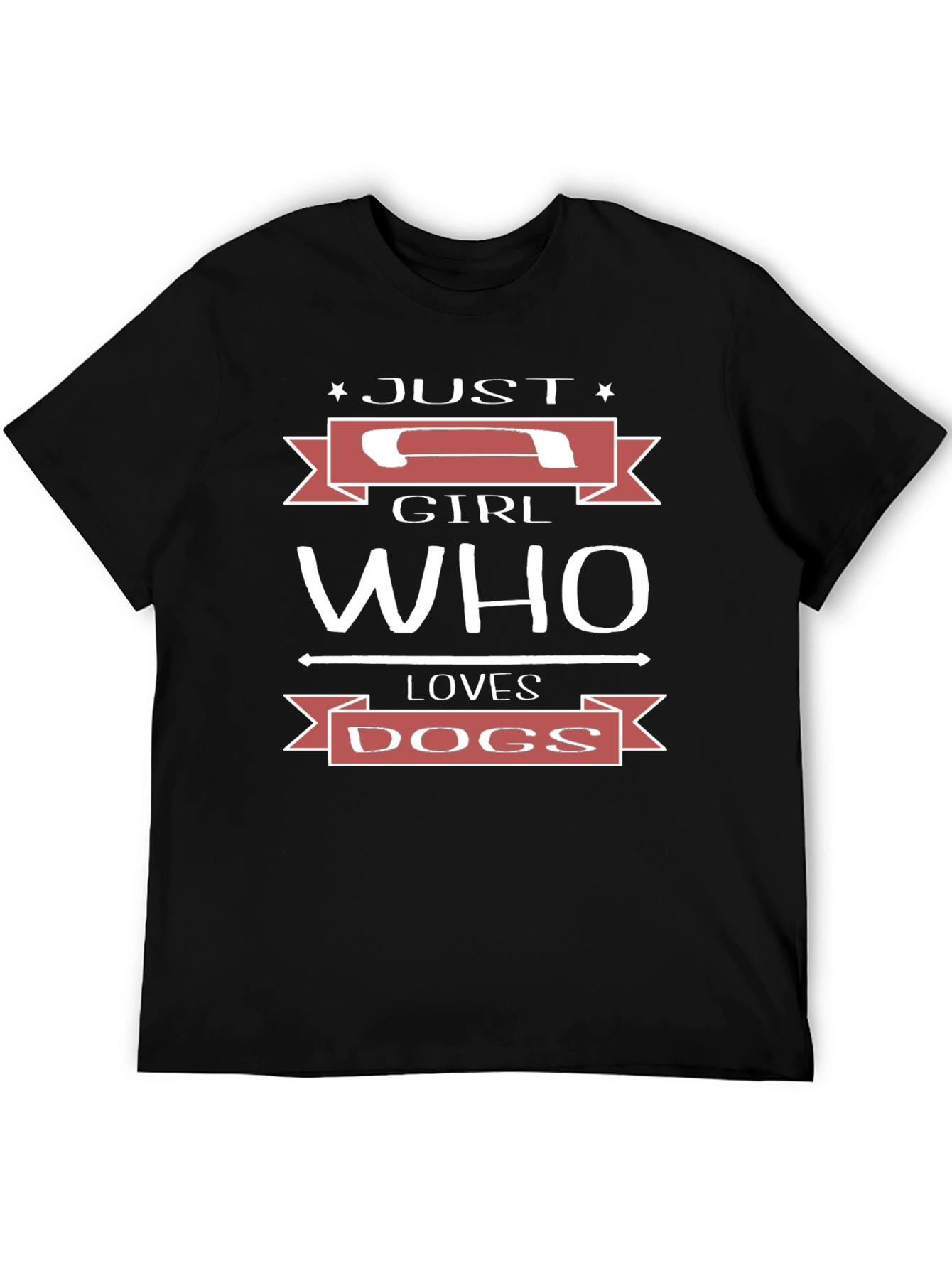 Just A Girl Who Loves Dogs Graphic T-Shirt