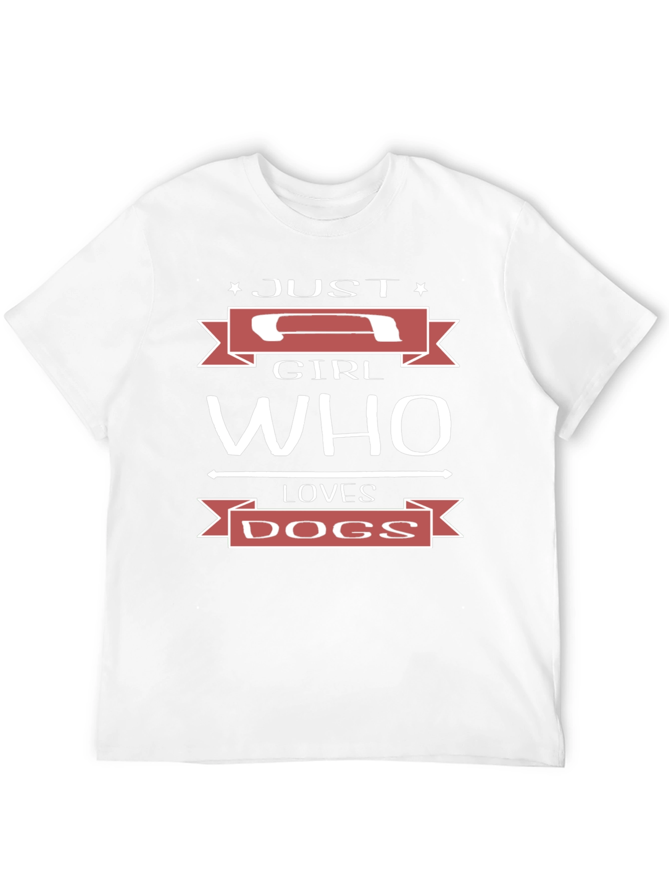 Just A Girl Who Loves Dogs Graphic T-Shirt