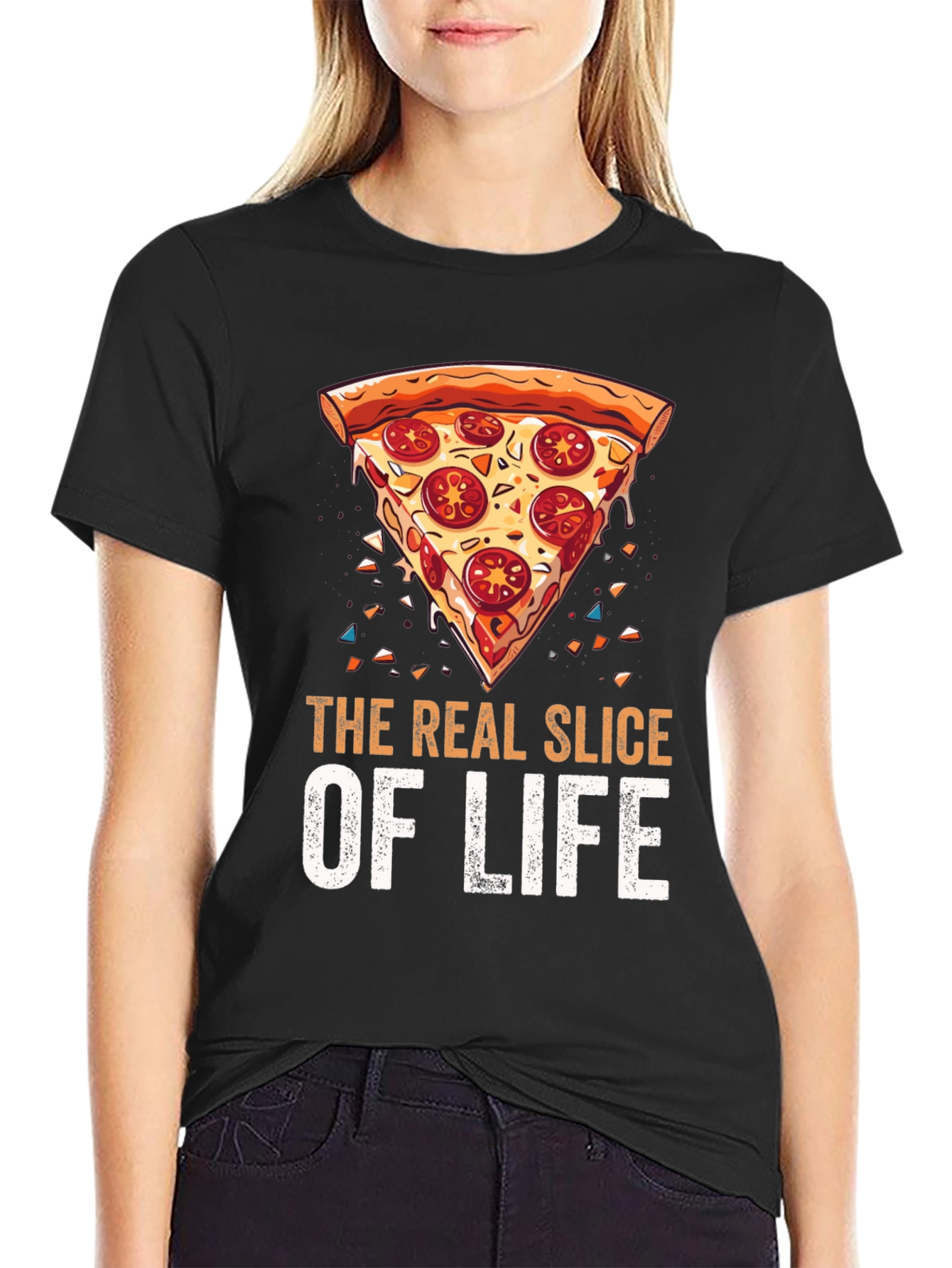 Pizza Slice of Life Graphic T-Shirt