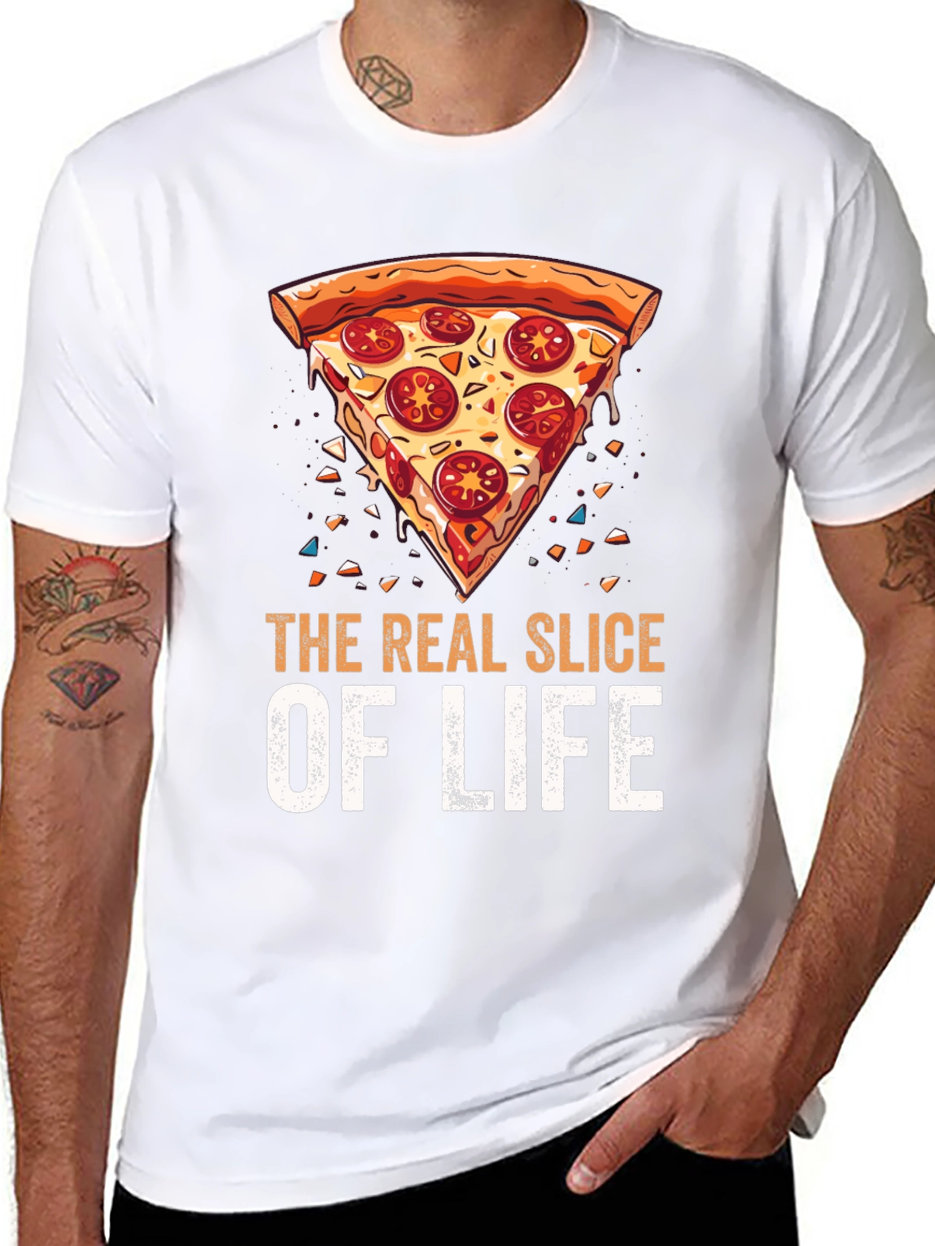 Pizza Slice of Life Graphic T-Shirt