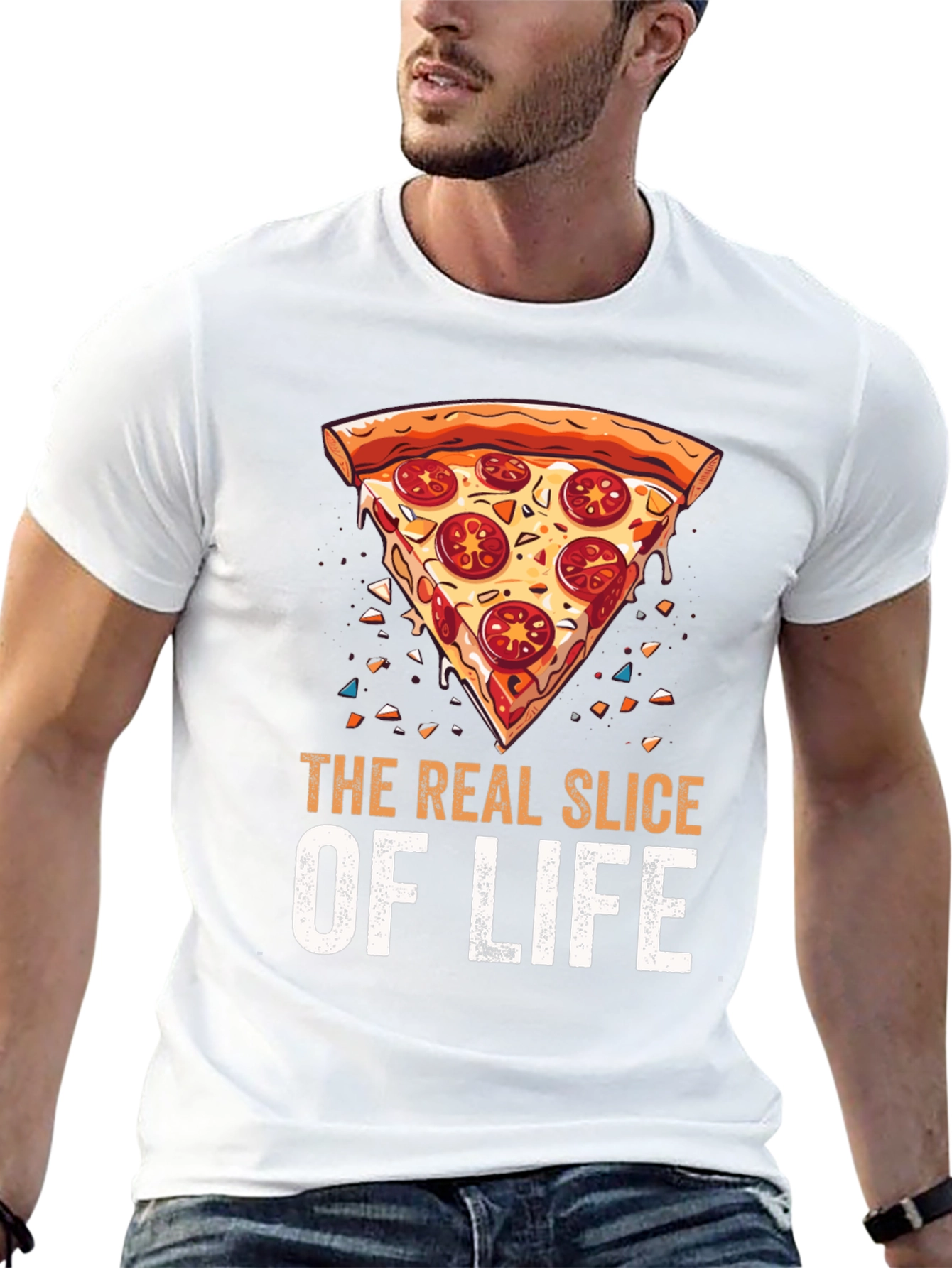 Pizza Slice of Life Graphic T-Shirt