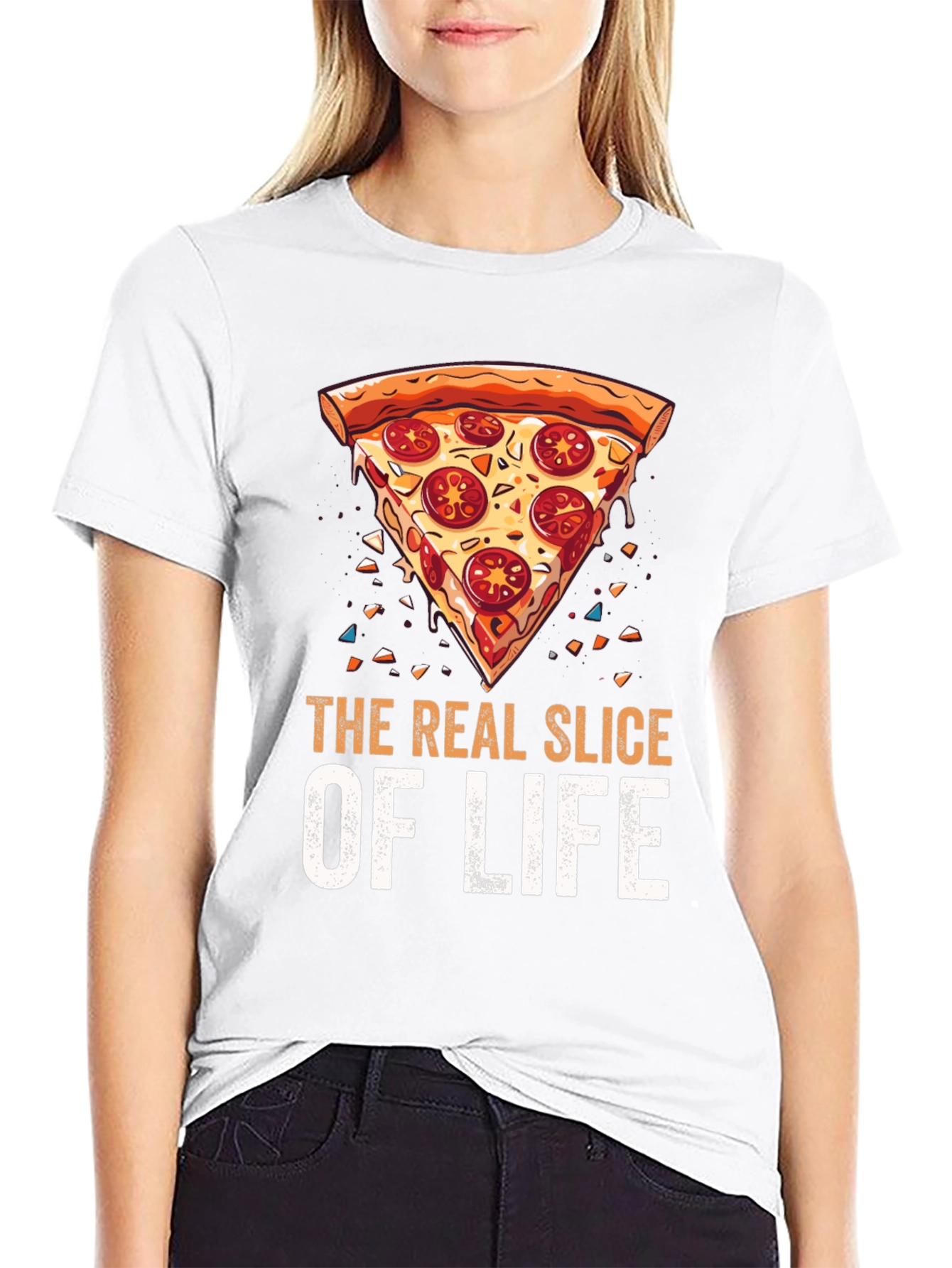 Pizza Slice of Life Graphic T-Shirt