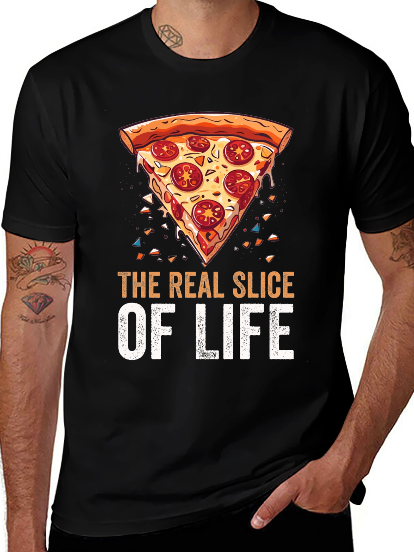 Pizza Slice of Life Graphic T-Shirt