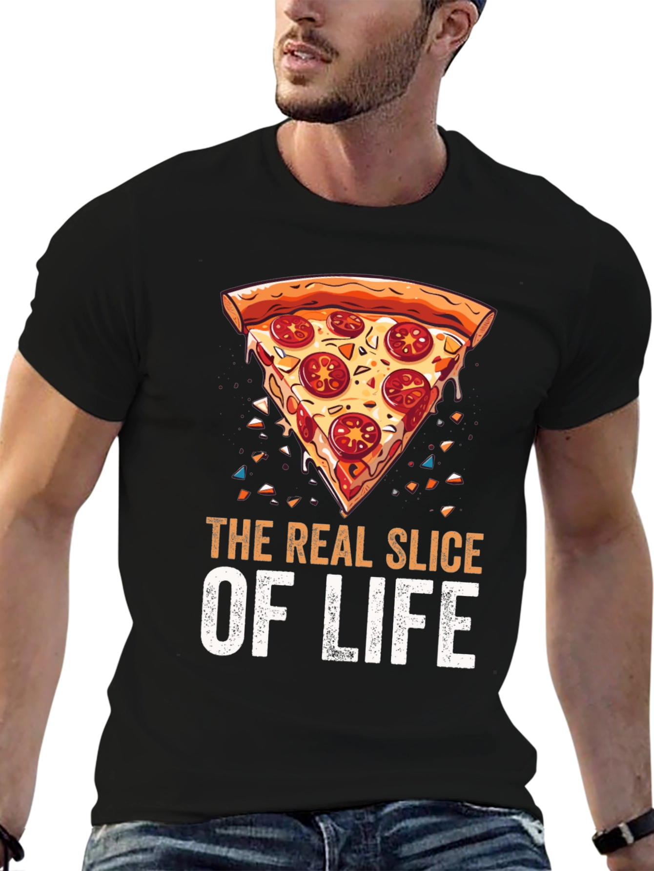 Pizza Slice of Life Graphic T-Shirt