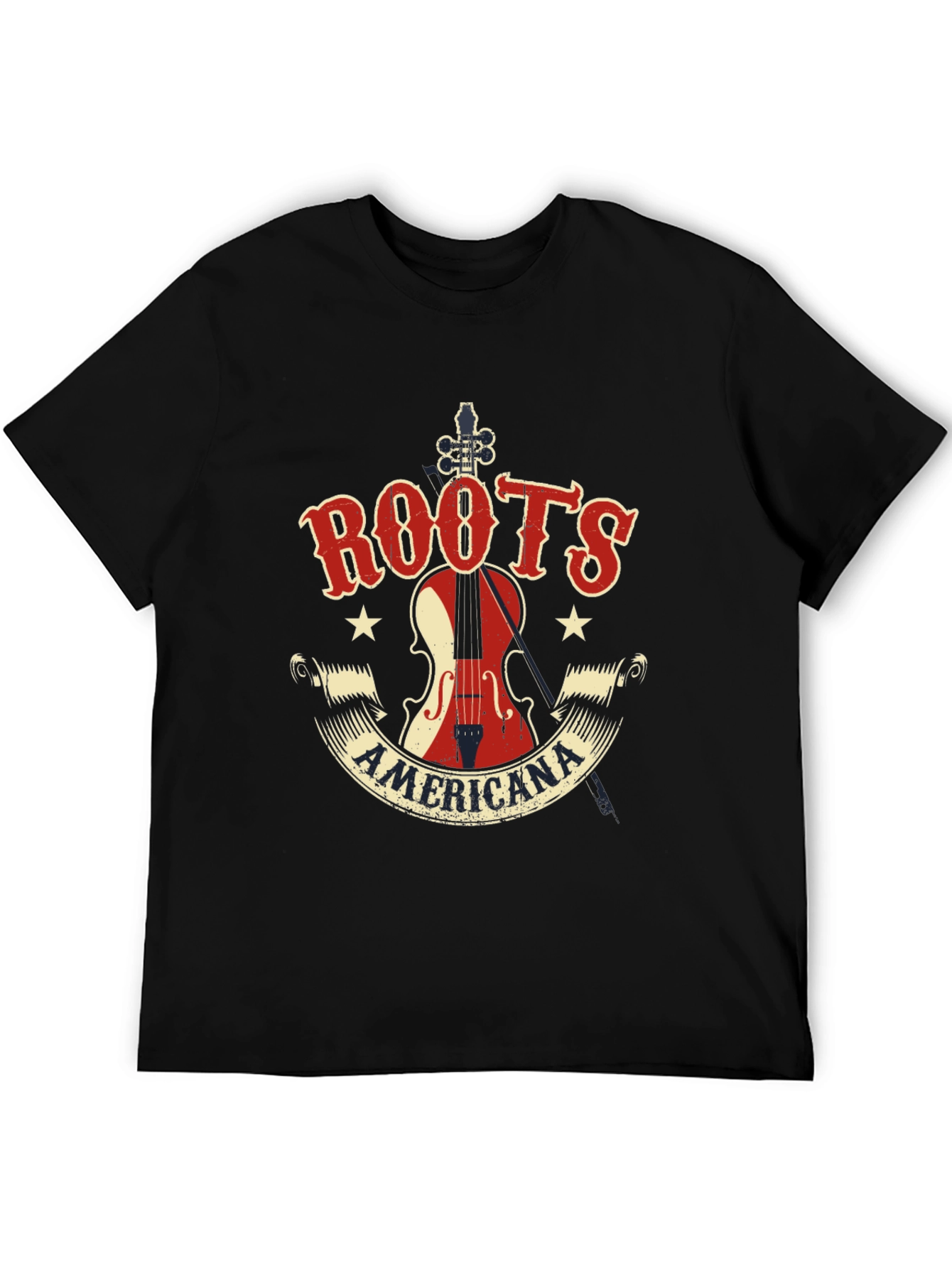 Roots Americana Graphic Tee - Black