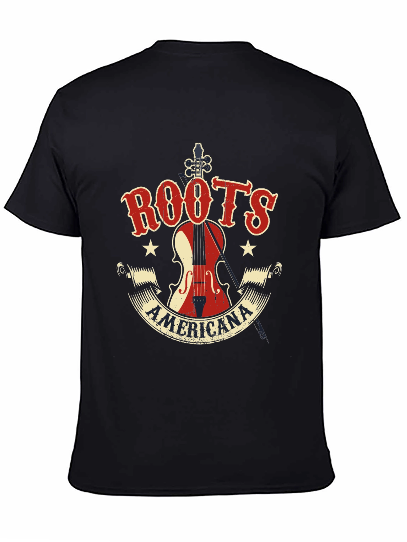Roots Americana Graphic Tee - Black