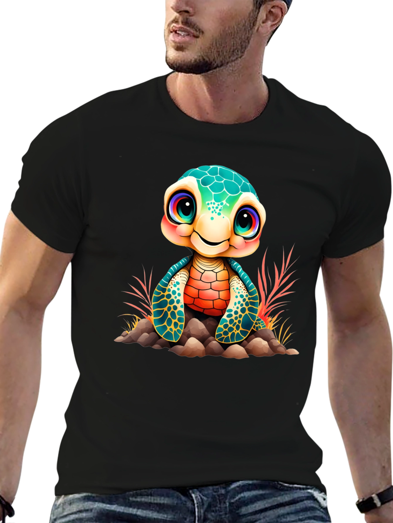 Cute Turtle Graphic Tee