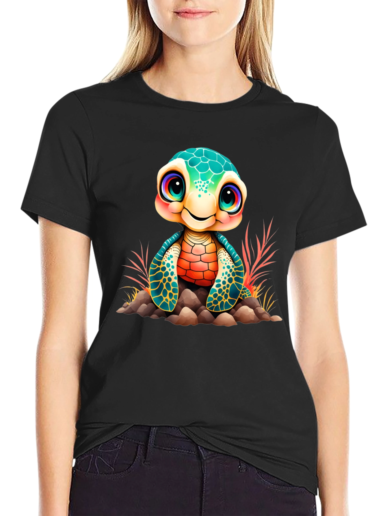 Cute Turtle Graphic Tee
