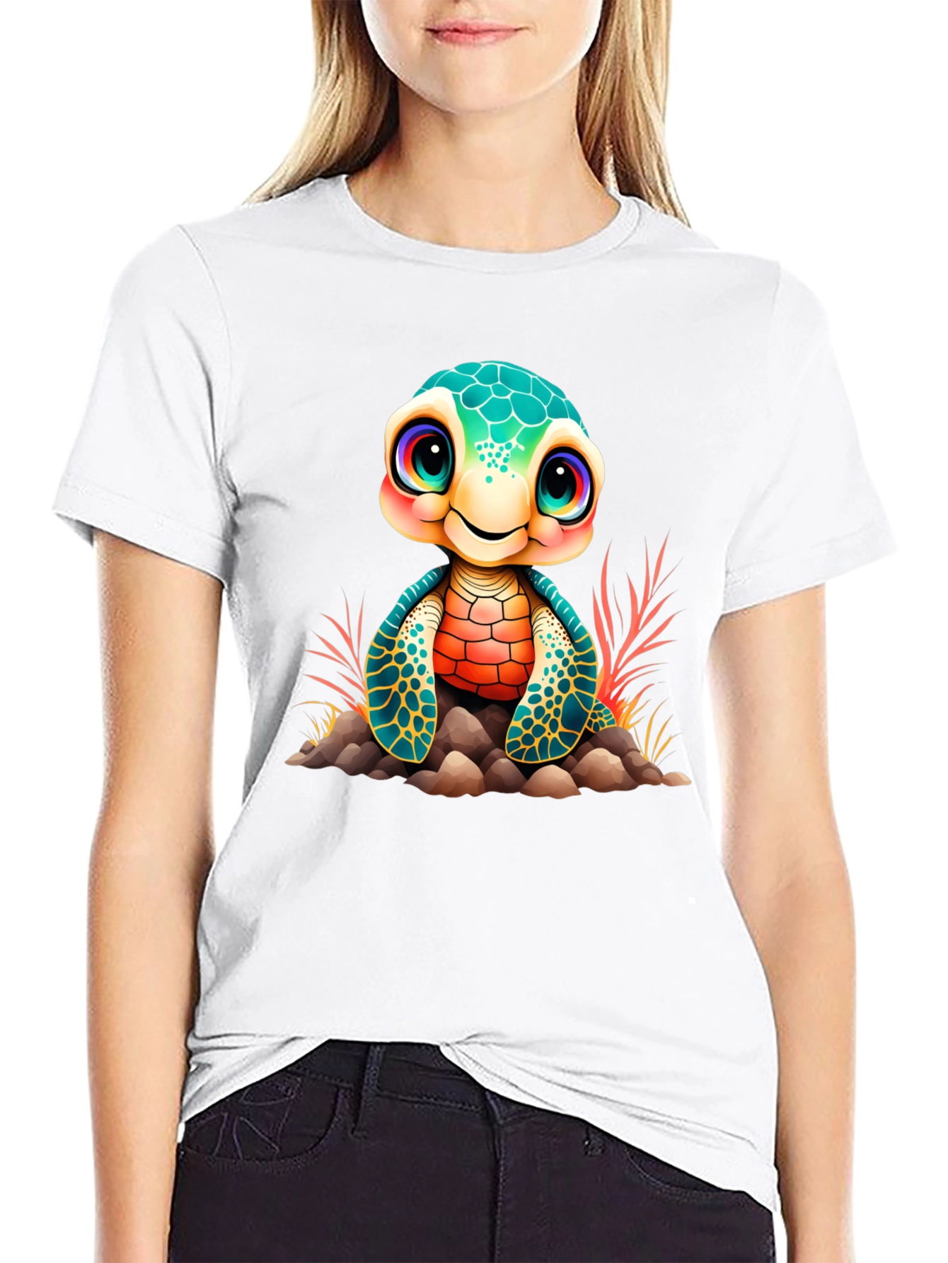 Cute Turtle Graphic Tee
