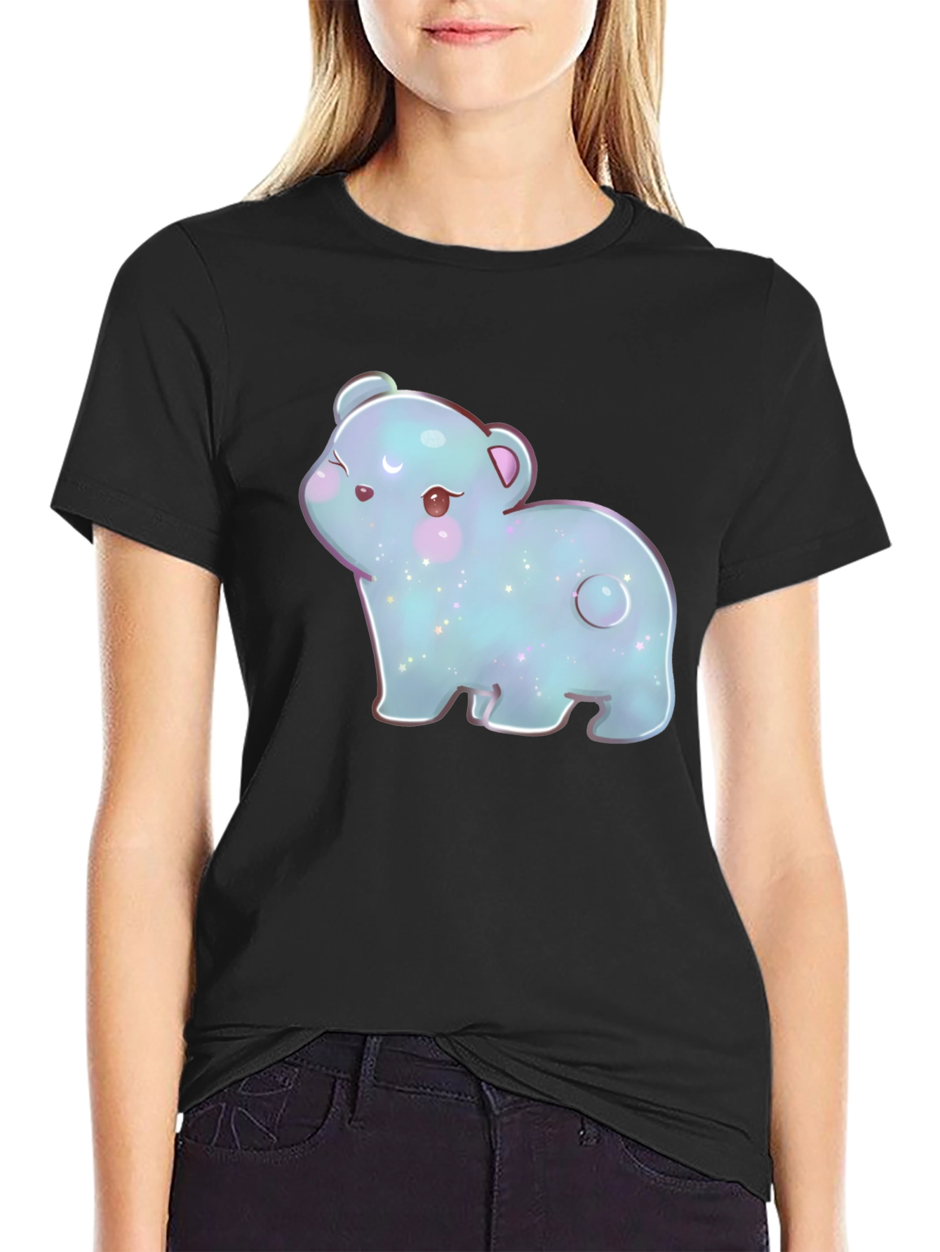 Cute Kawaii Bear Graphic T-Shirt