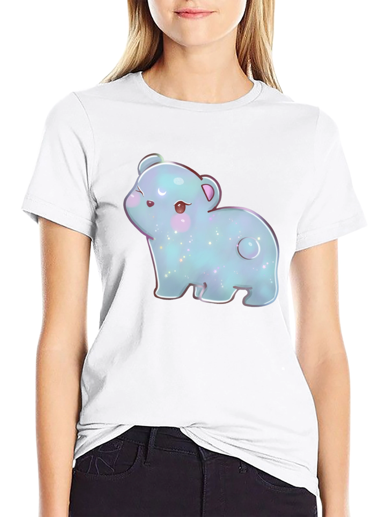 Cute Kawaii Bear Graphic T-Shirt