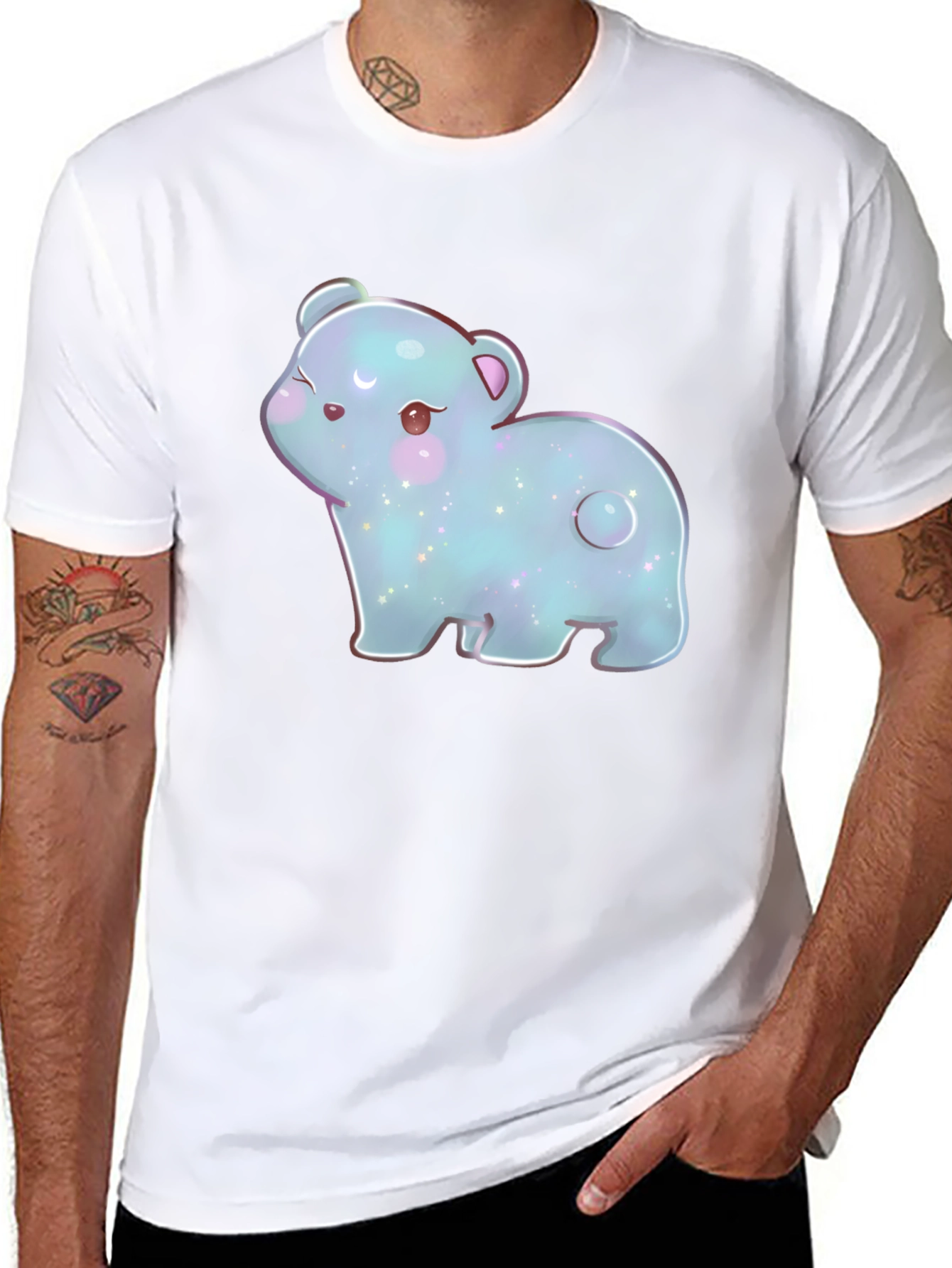 Cute Kawaii Bear Graphic T-Shirt