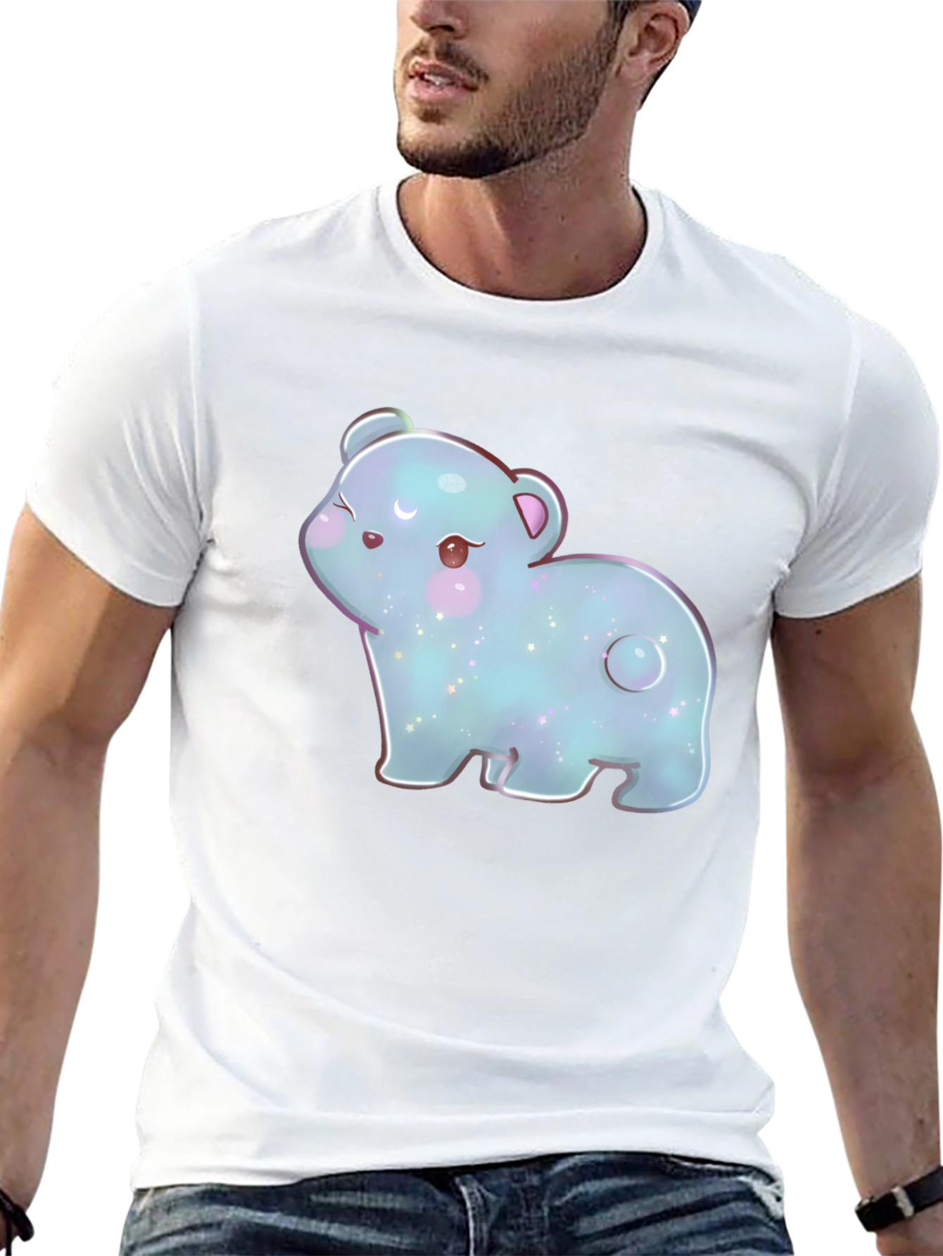 Cute Kawaii Bear Graphic T-Shirt