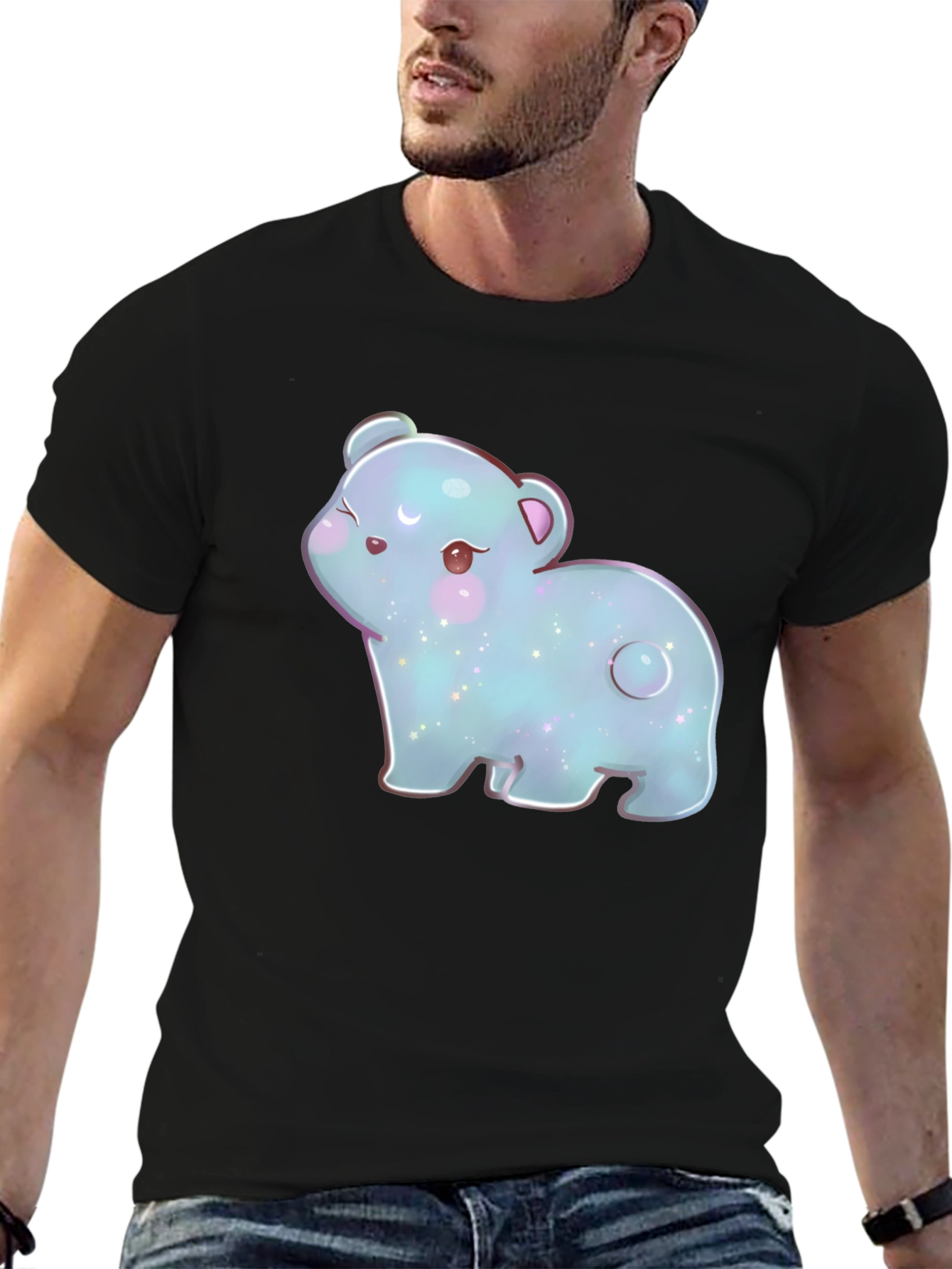 Cute Kawaii Bear Graphic T-Shirt