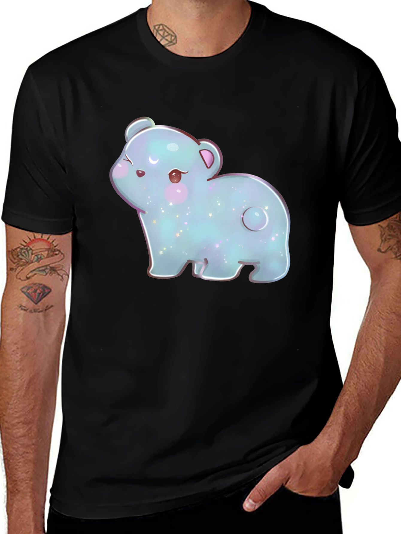 Cute Kawaii Bear Graphic T-Shirt