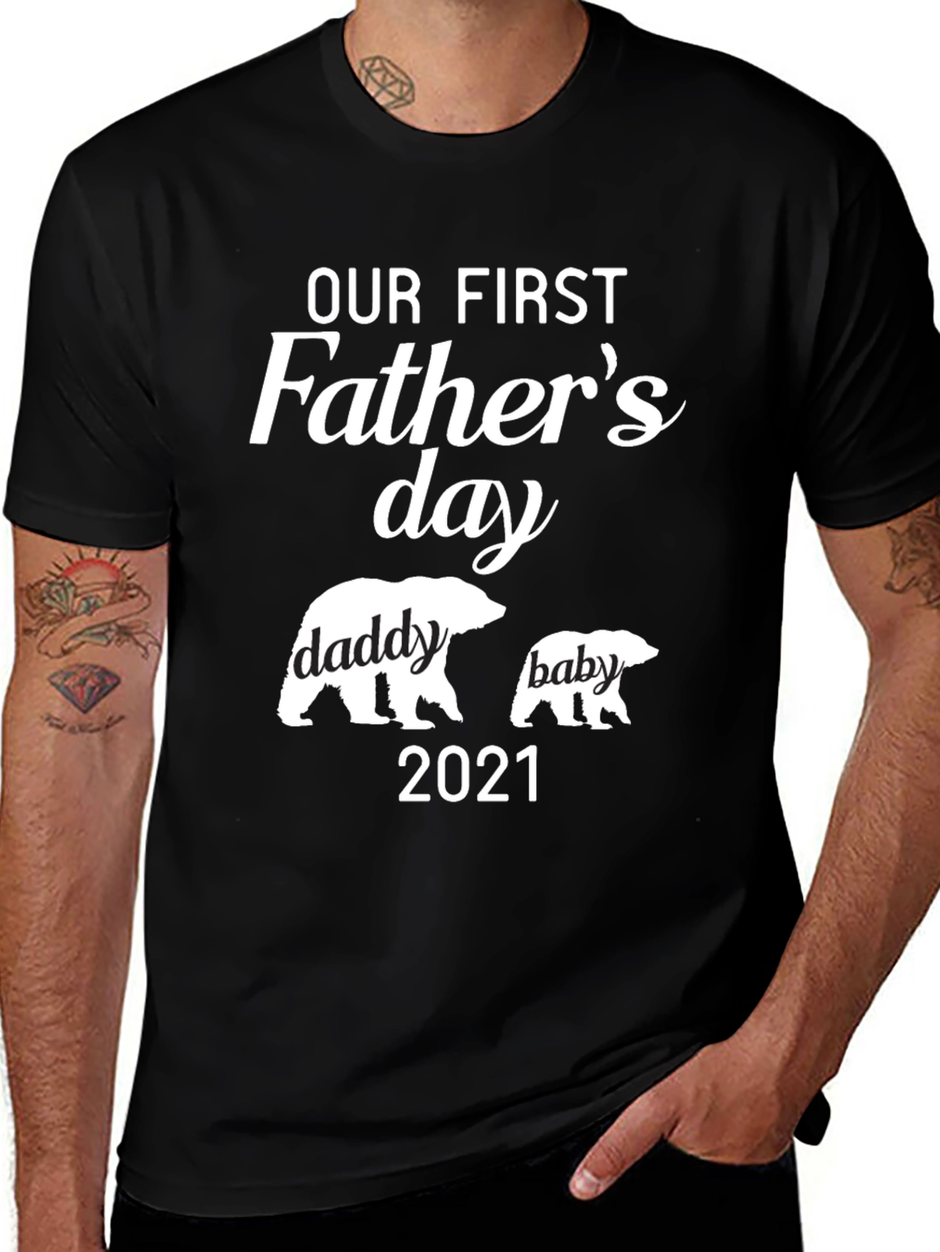 Our First Fathers Day Matching T-Shirt