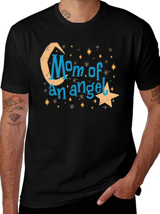 Mom of an Angel Graphic Tee - Black Unisex T-Shirt