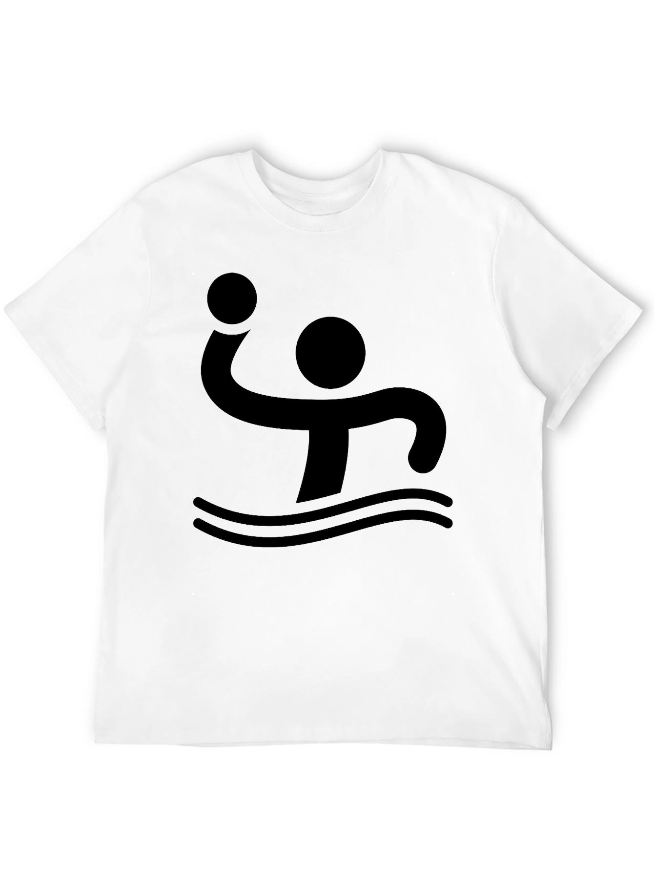 Water Polo Player Black T-Shirt