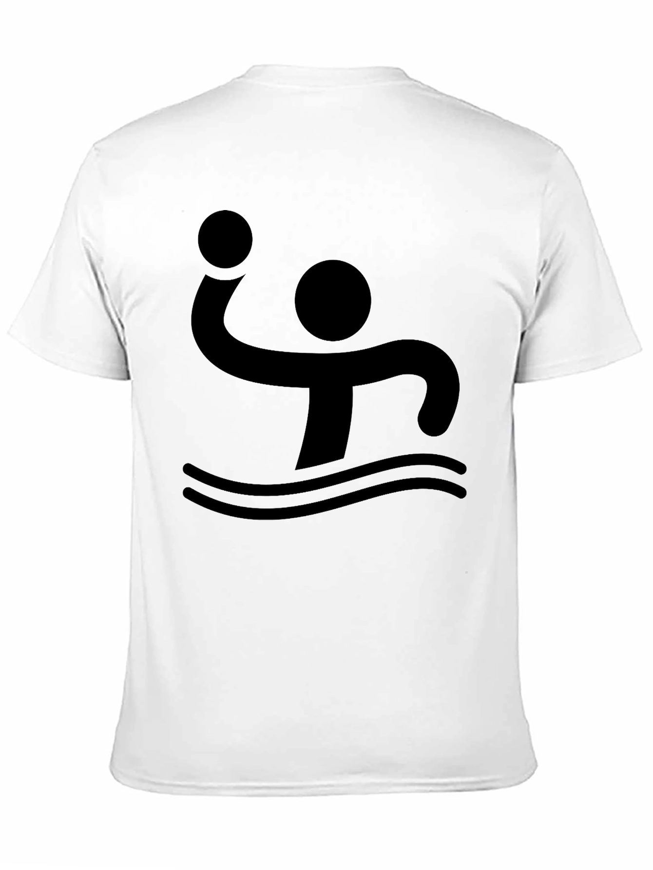 Water Polo Player Black T-Shirt