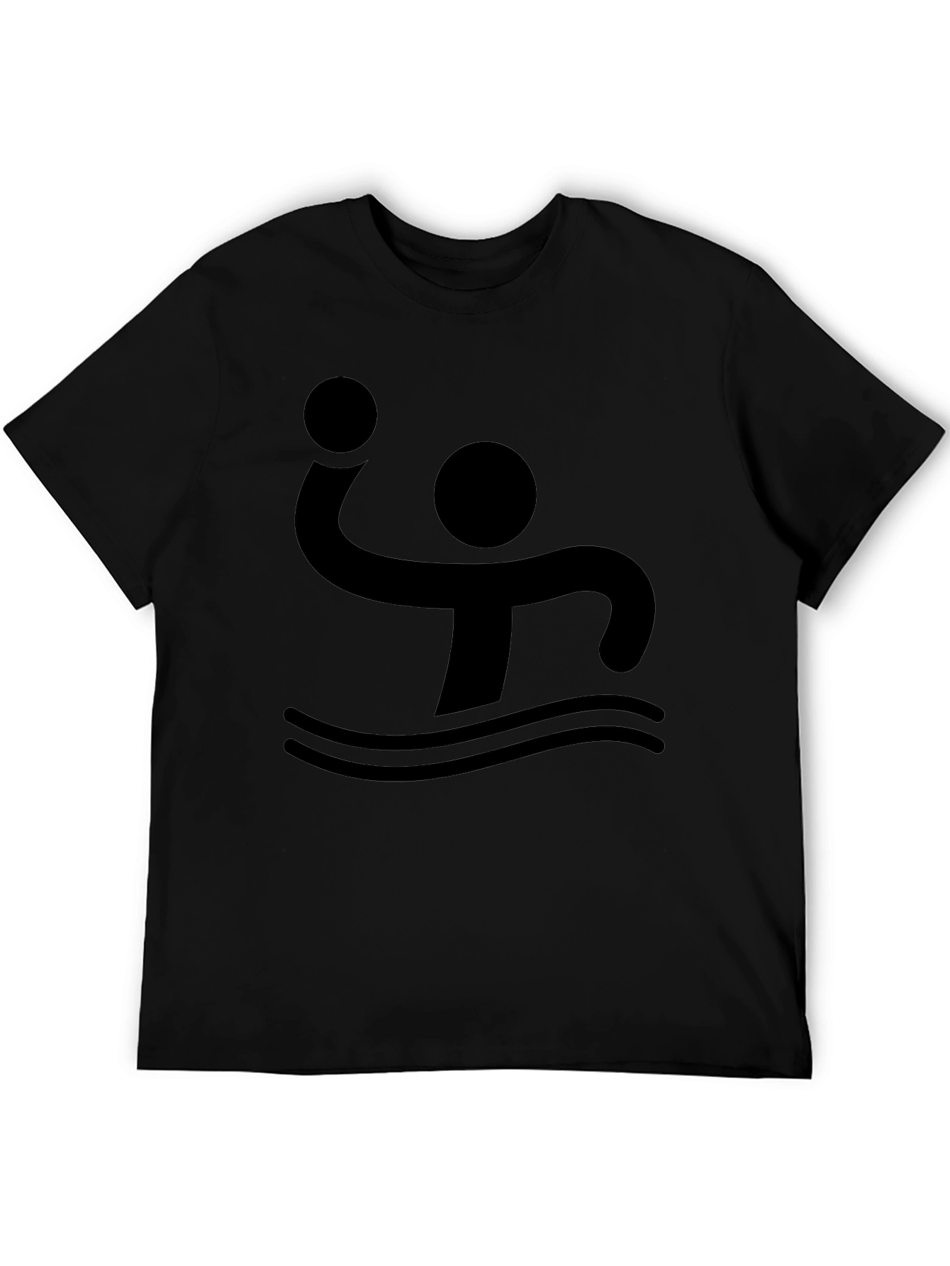 Water Polo Player Black T-Shirt
