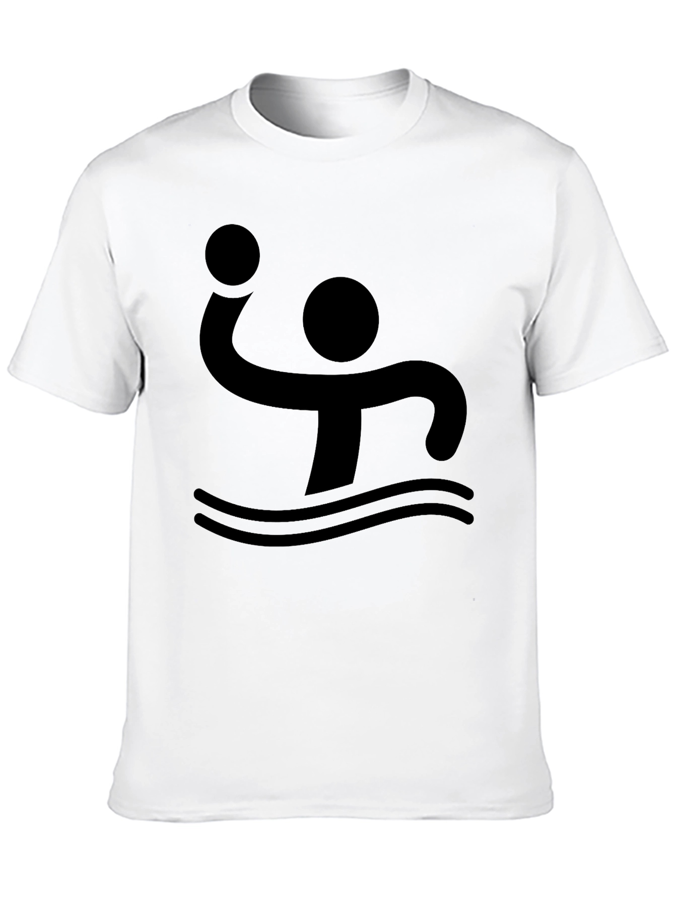 Water Polo Player Black T-Shirt