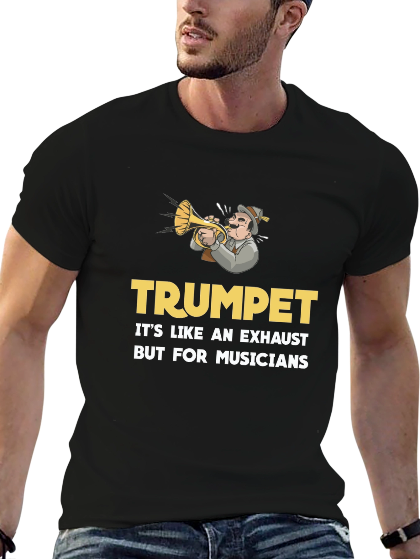 Trumpet Exhaust Musician T-Shirt