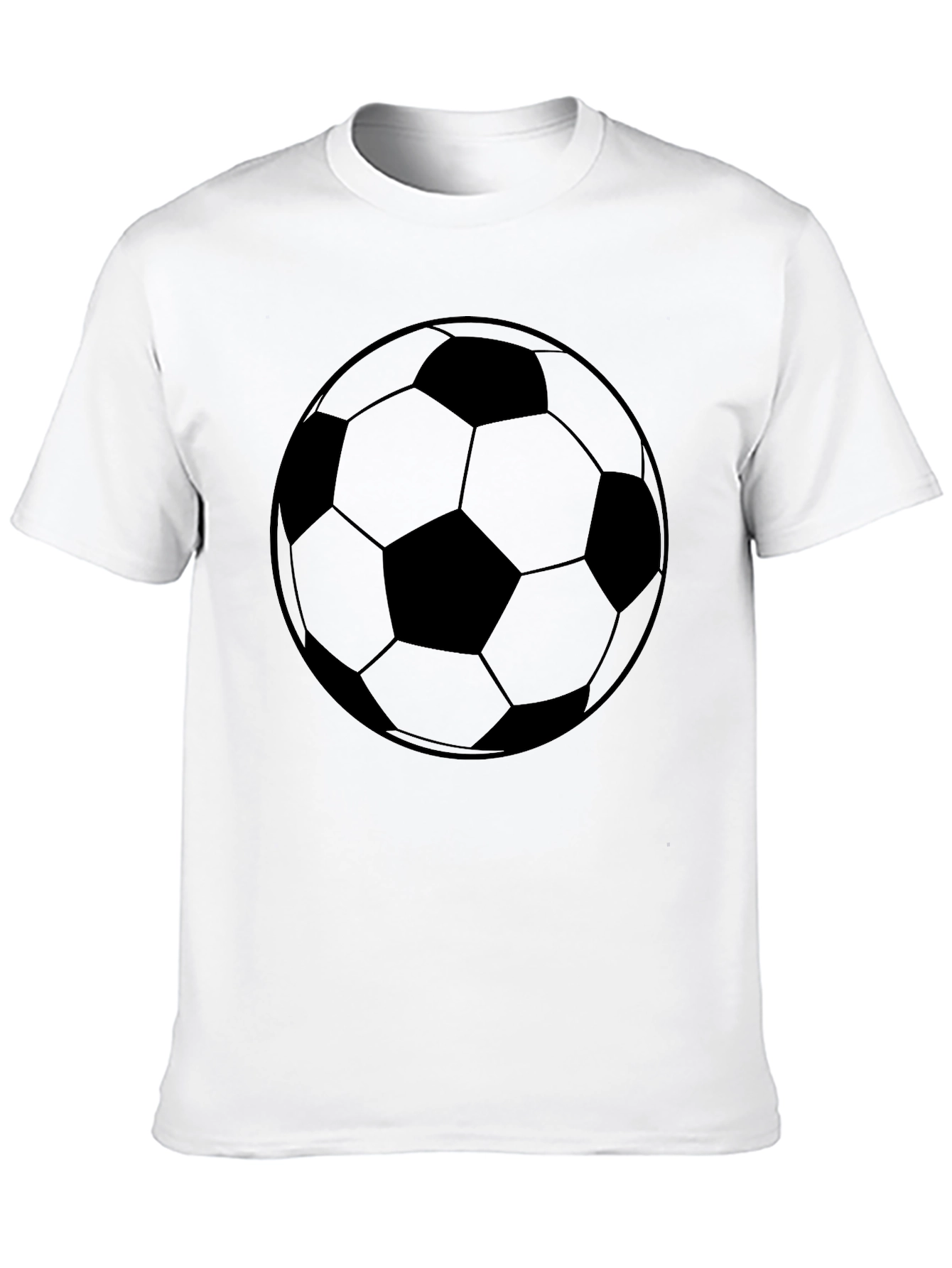 Soccer Ball Graphic Tee - Black T-Shirt
