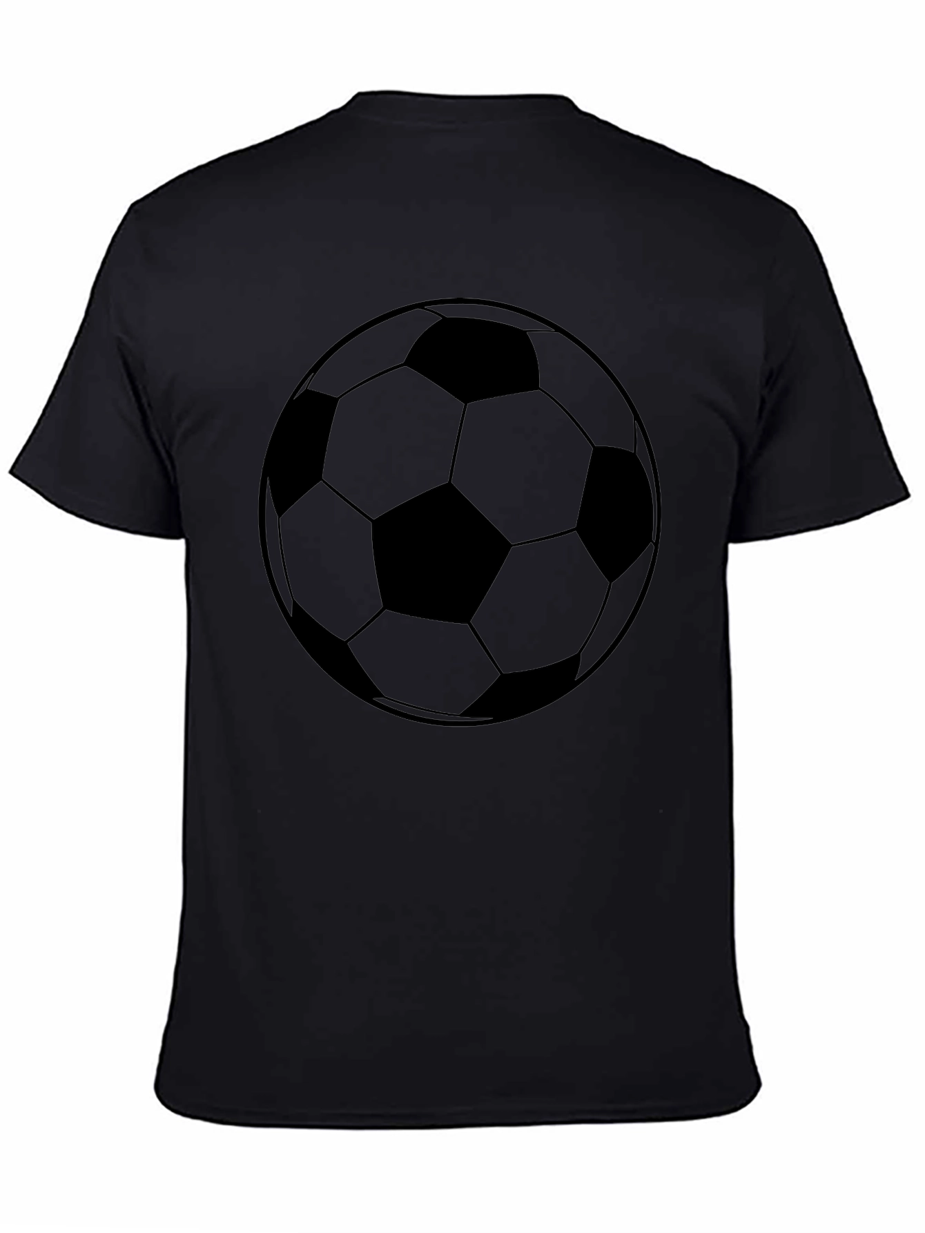 Soccer Ball Graphic Tee - Black T-Shirt